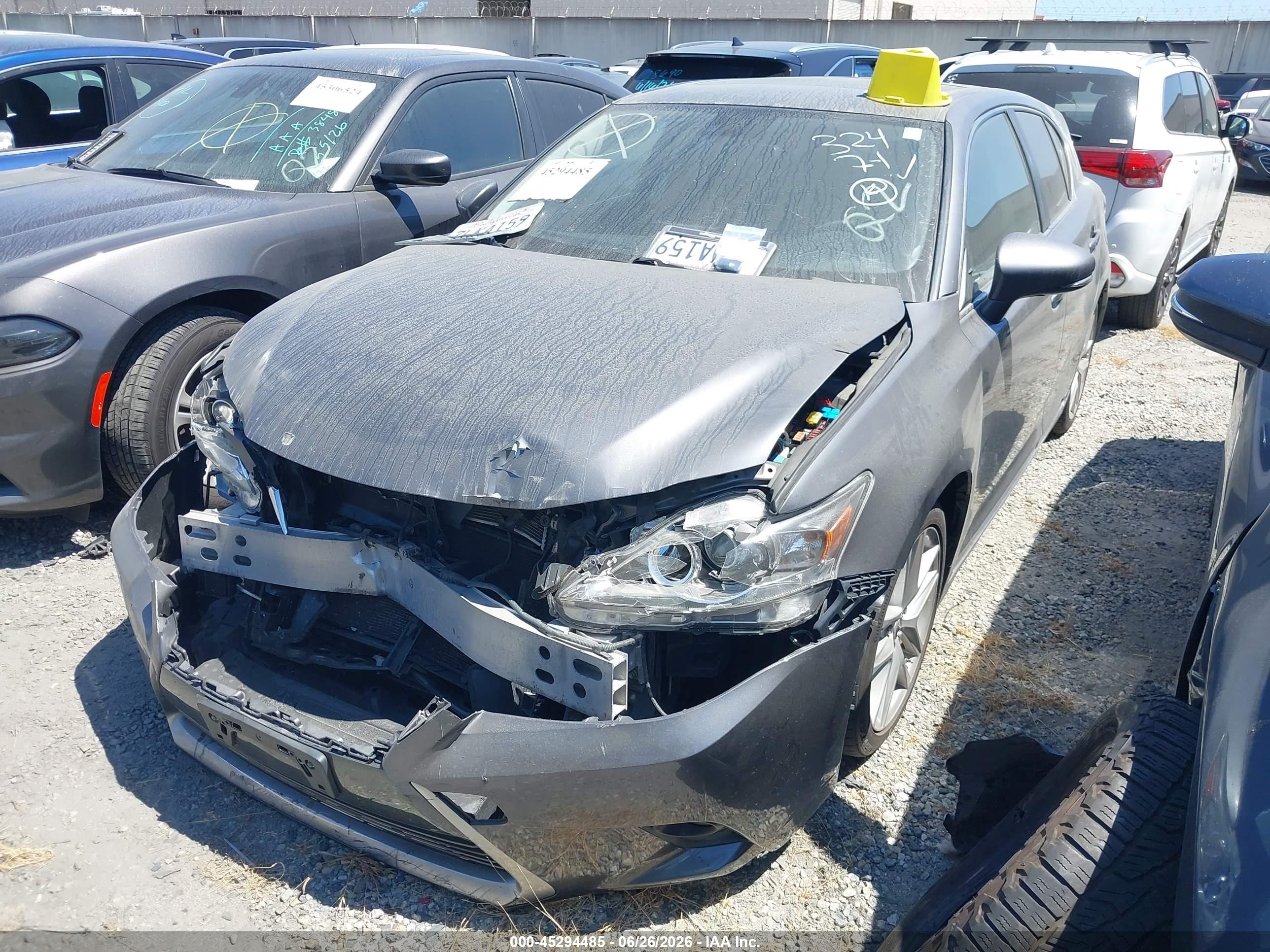 2015 Lexus Ct 200h   Gray vin: JTHKD5BH6F2242266