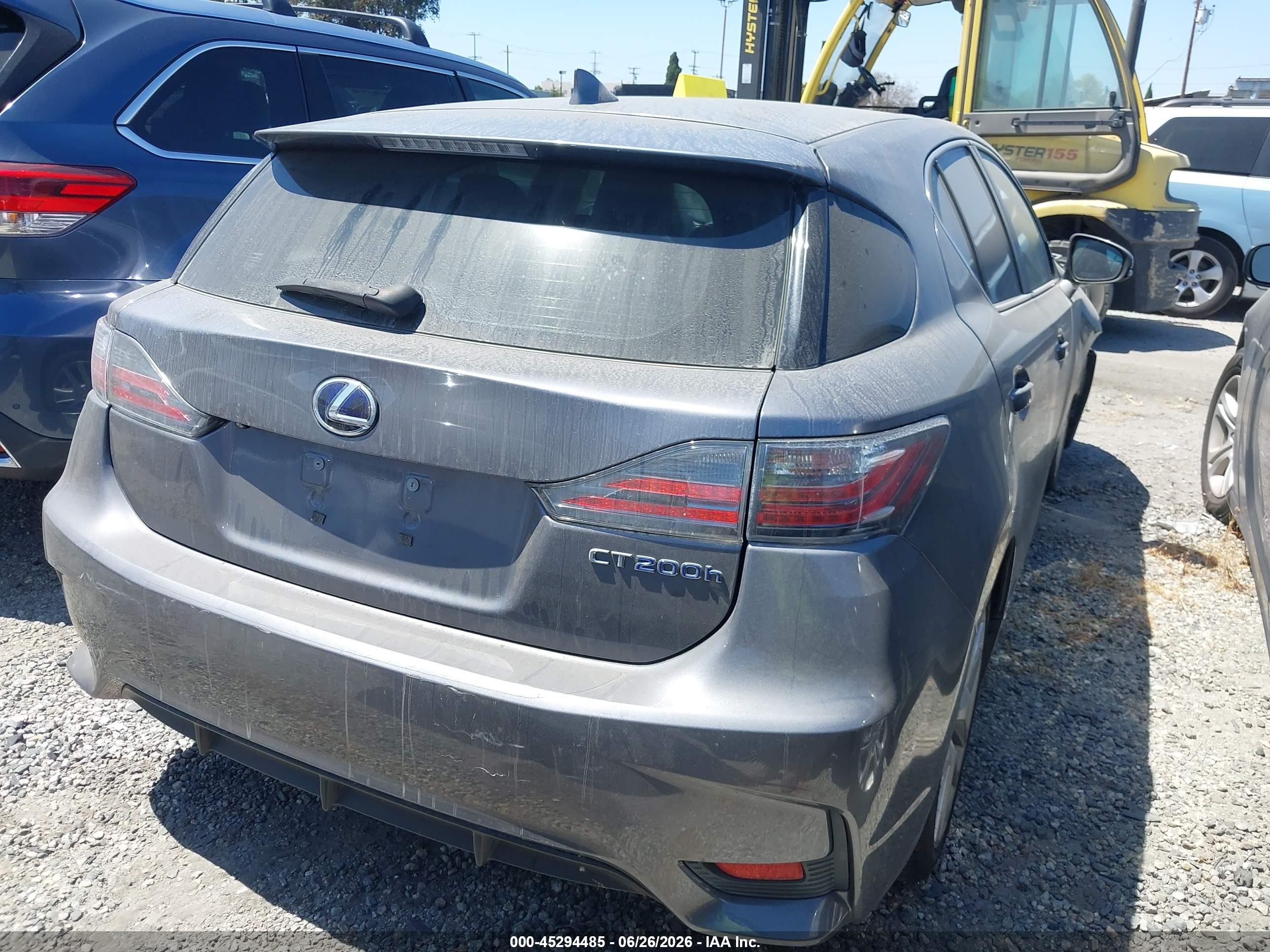 2015 Lexus Ct 200h   Gray vin: JTHKD5BH6F2242266