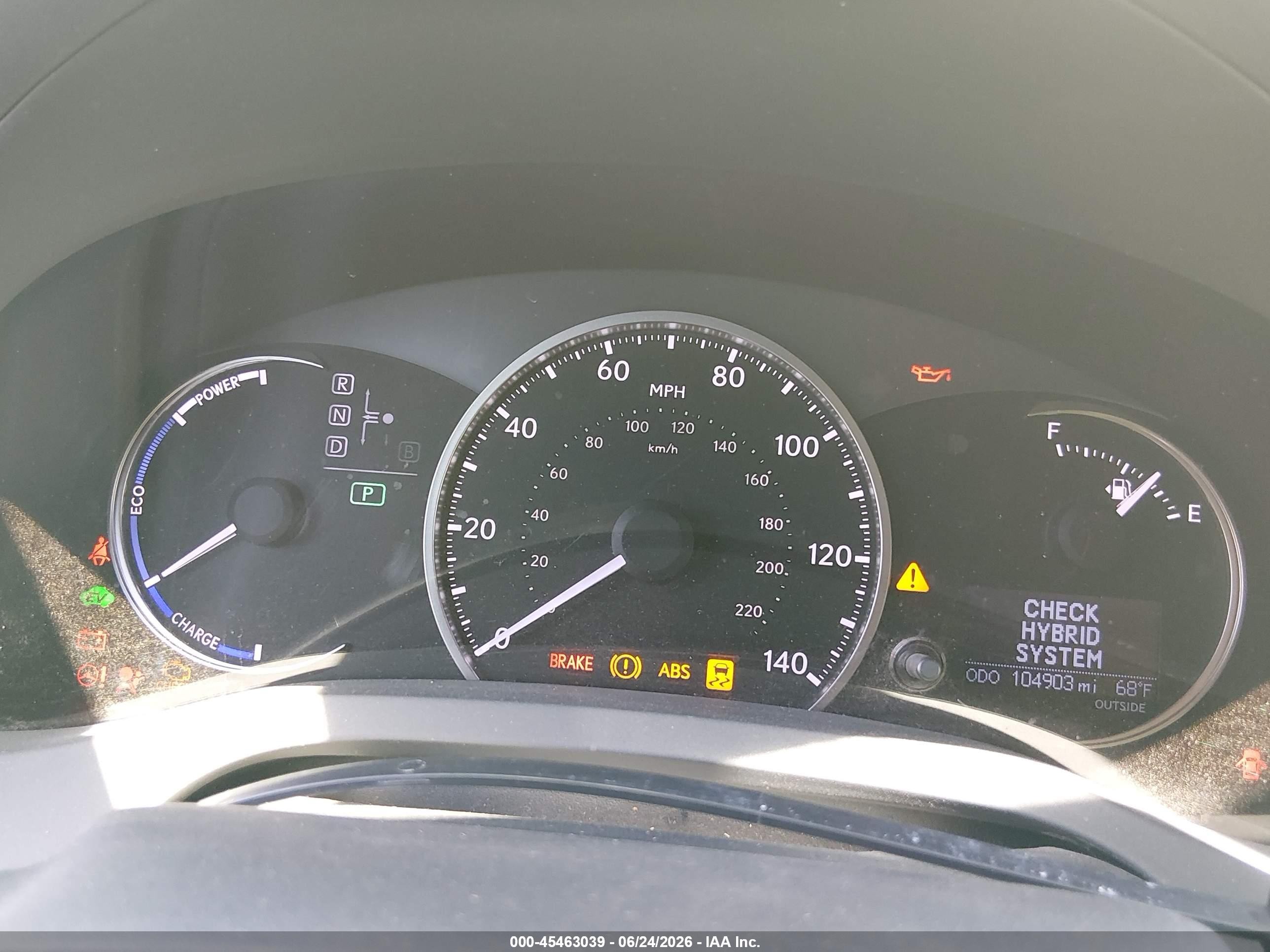 2015 Lexus Ct 200h   White vin: JTHKD5BH6F2245958