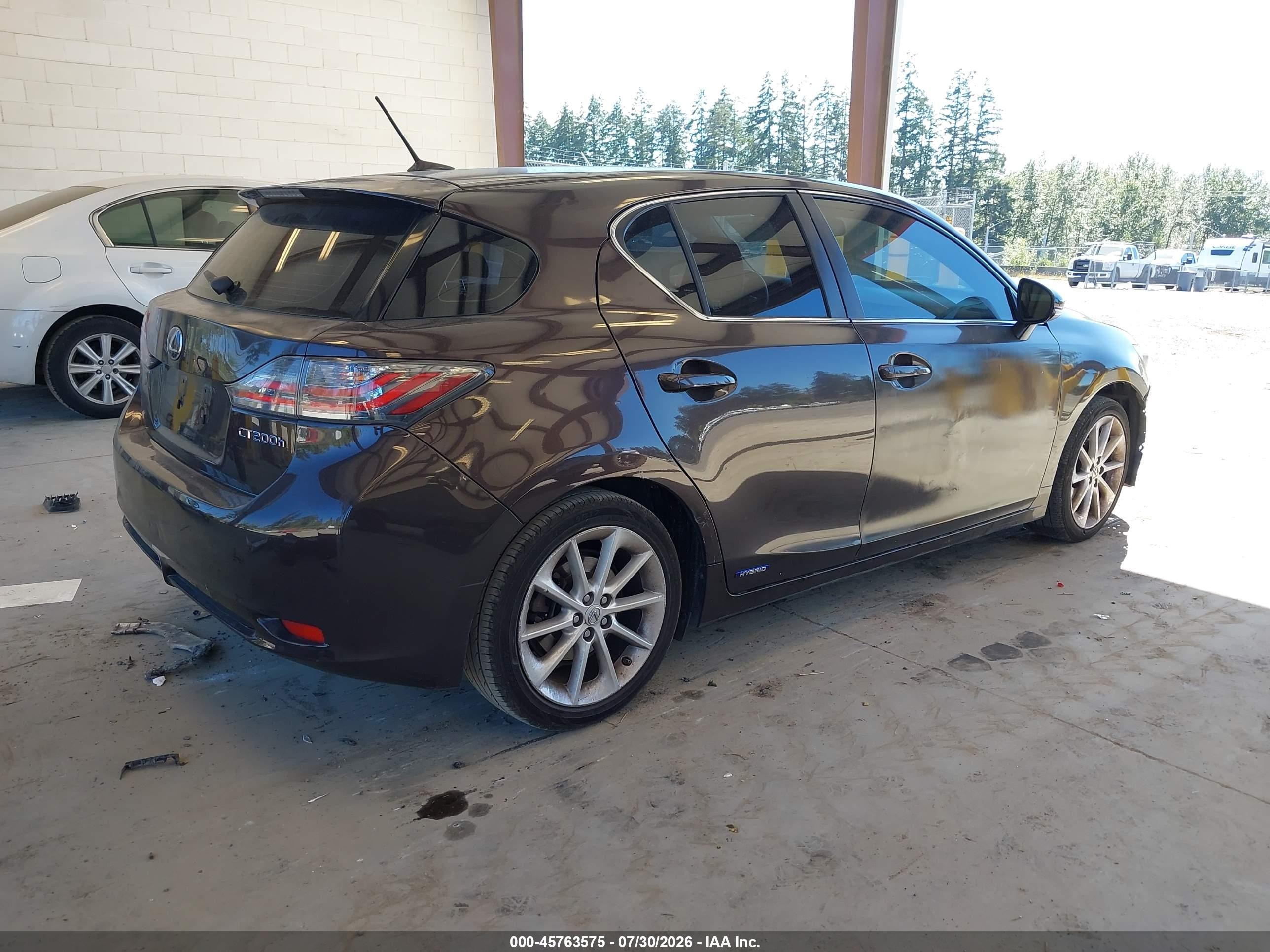2011 Lexus Ct 200h Premium Brown vin: JTHKD5BH7B2003707