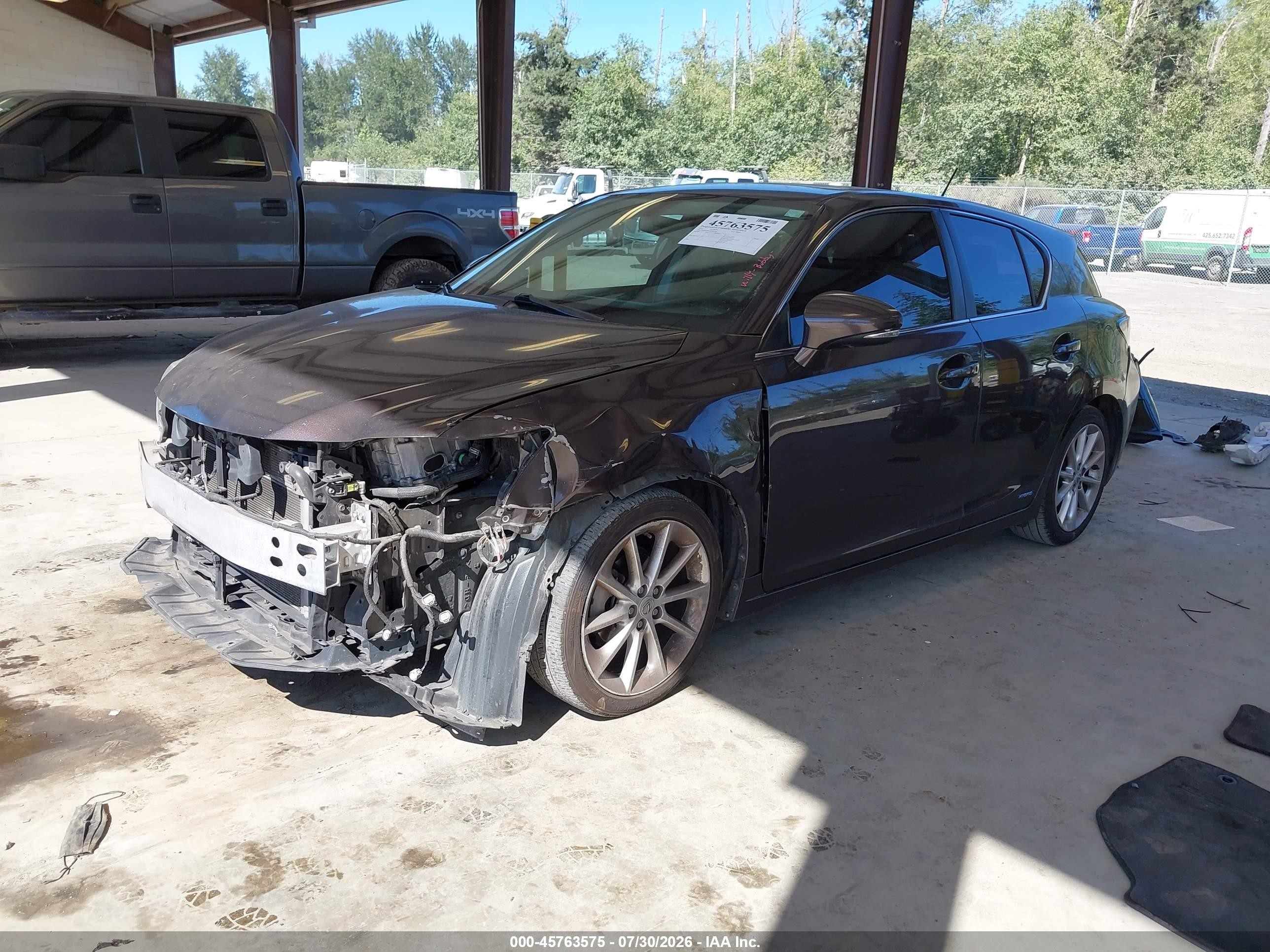 2011 Lexus Ct 200h Premium Brown vin: JTHKD5BH7B2003707