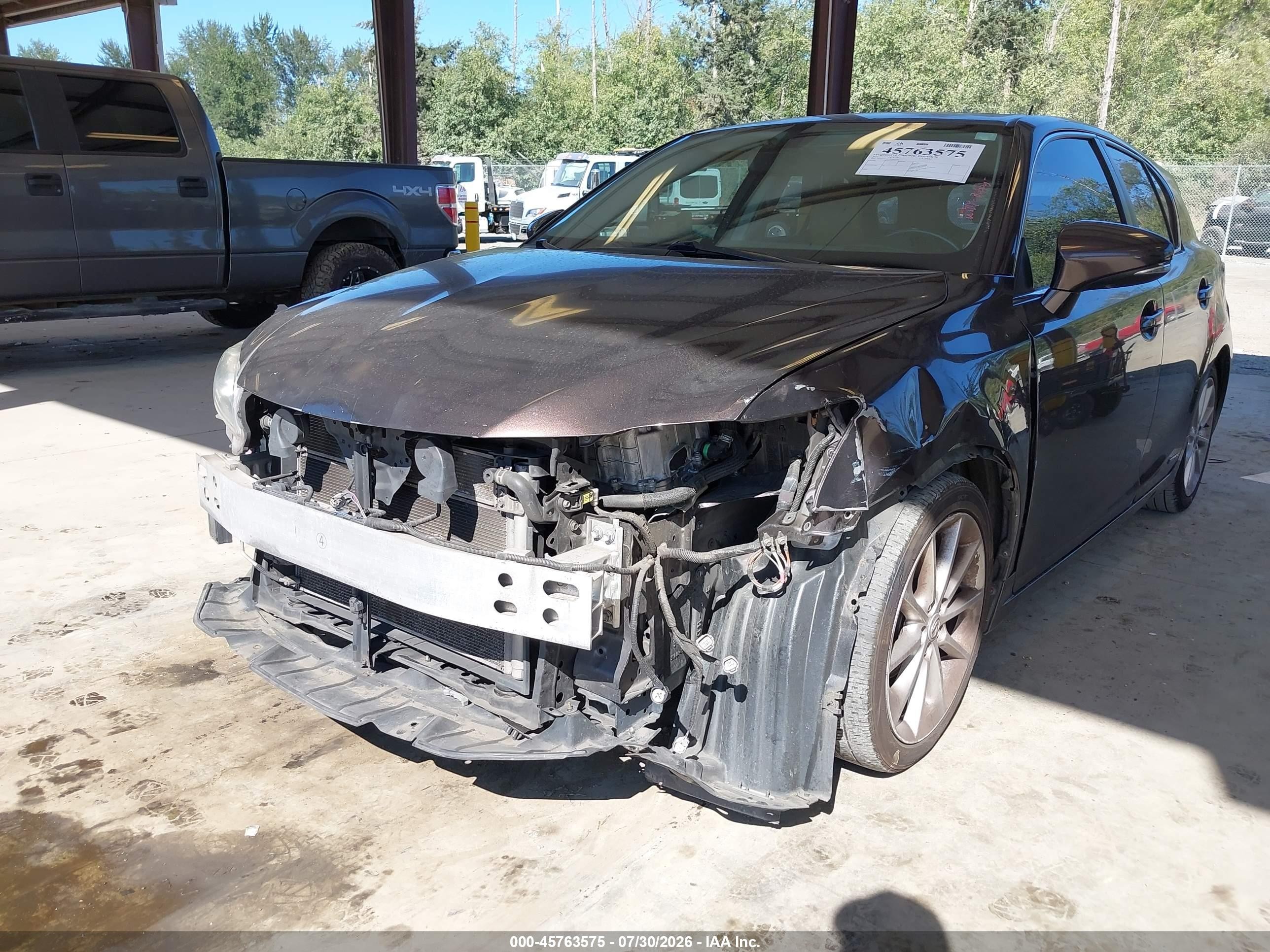 2011 Lexus Ct 200h Premium Brown vin: JTHKD5BH7B2003707