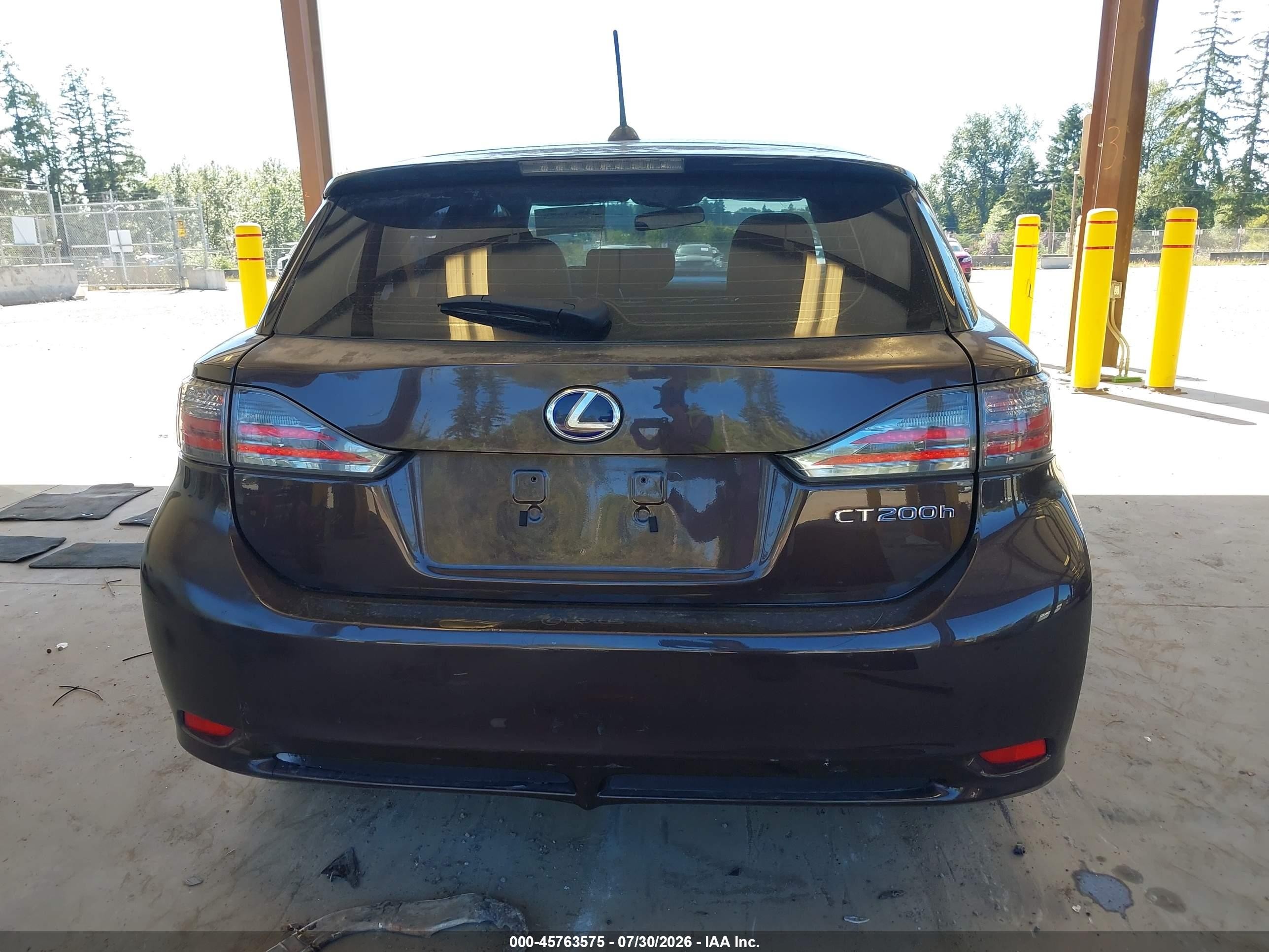 2011 Lexus Ct 200h Premium Brown vin: JTHKD5BH7B2003707