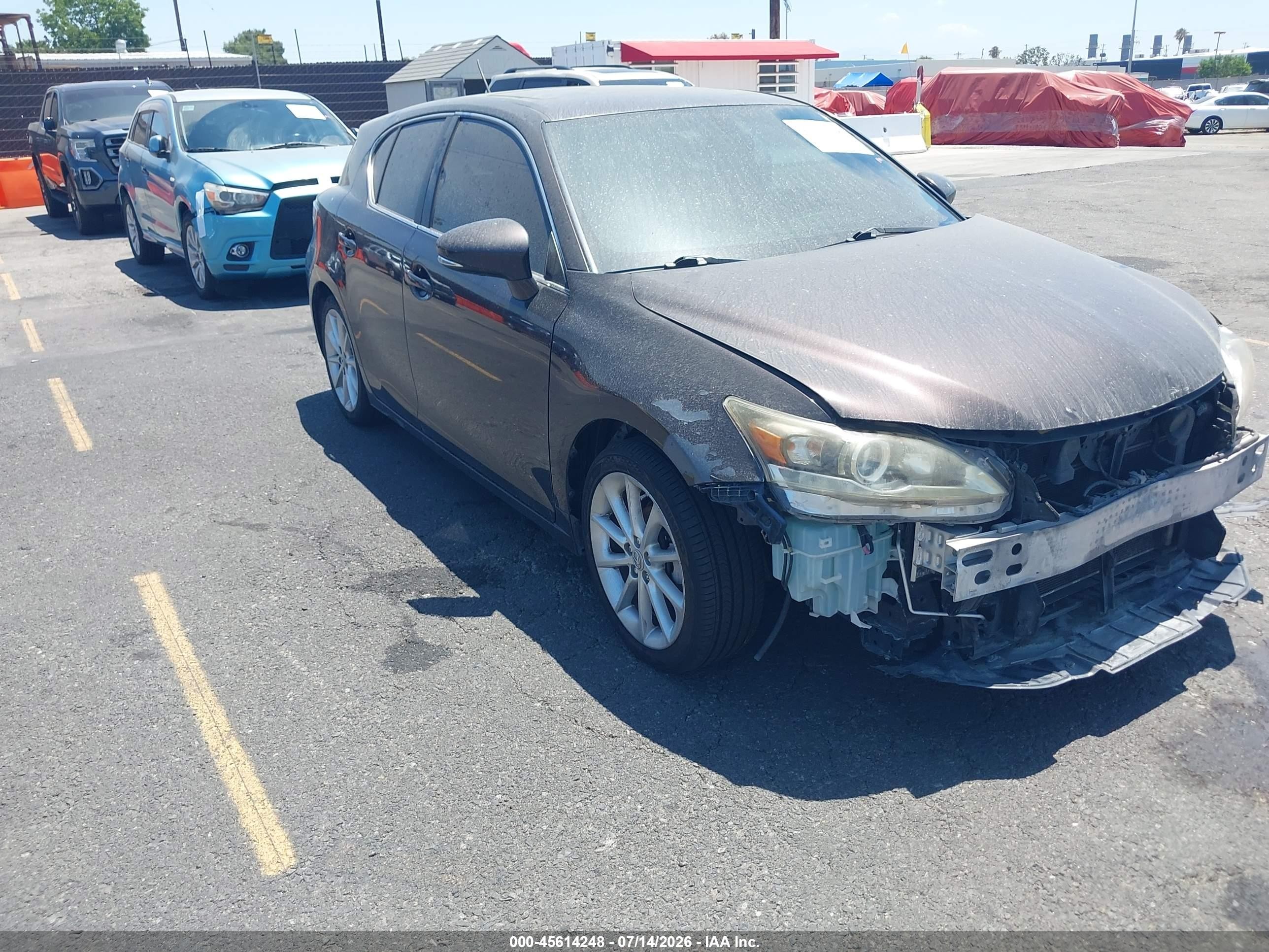 2011 Lexus Ct 200h Premium Dark Brown vin: JTHKD5BH7B2042152
