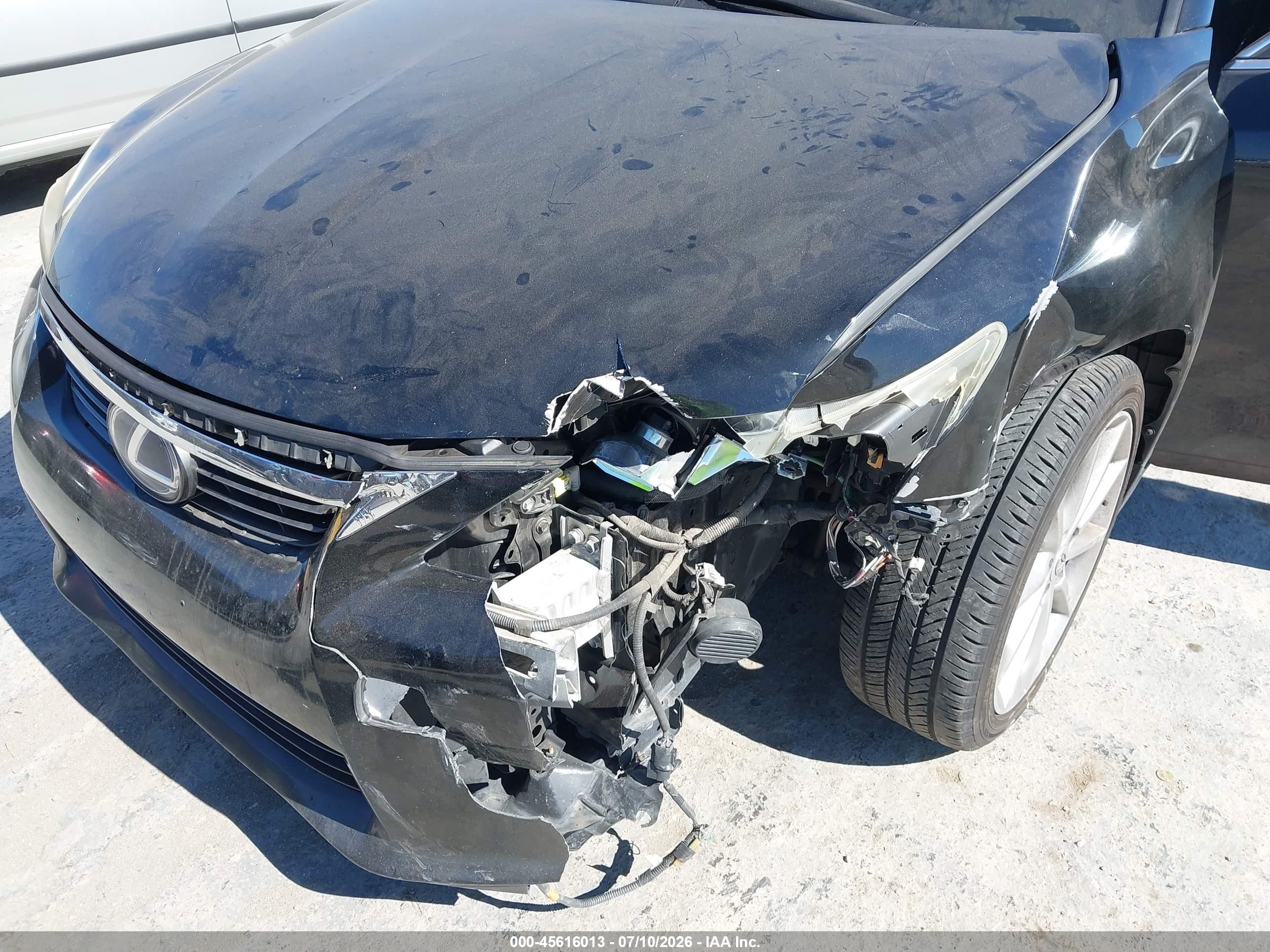 2012 Lexus Ct 200h Premium Black vin: JTHKD5BH7C2058403