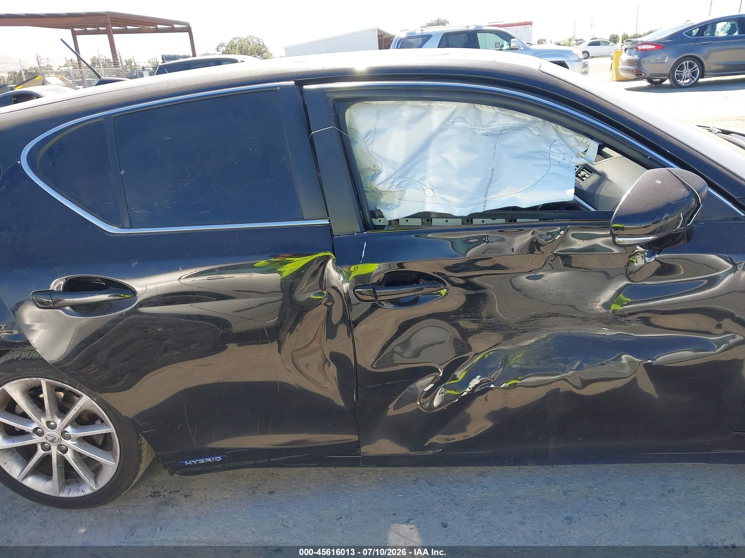 2012 Lexus Ct 200h Premium Black vin: JTHKD5BH7C2058403