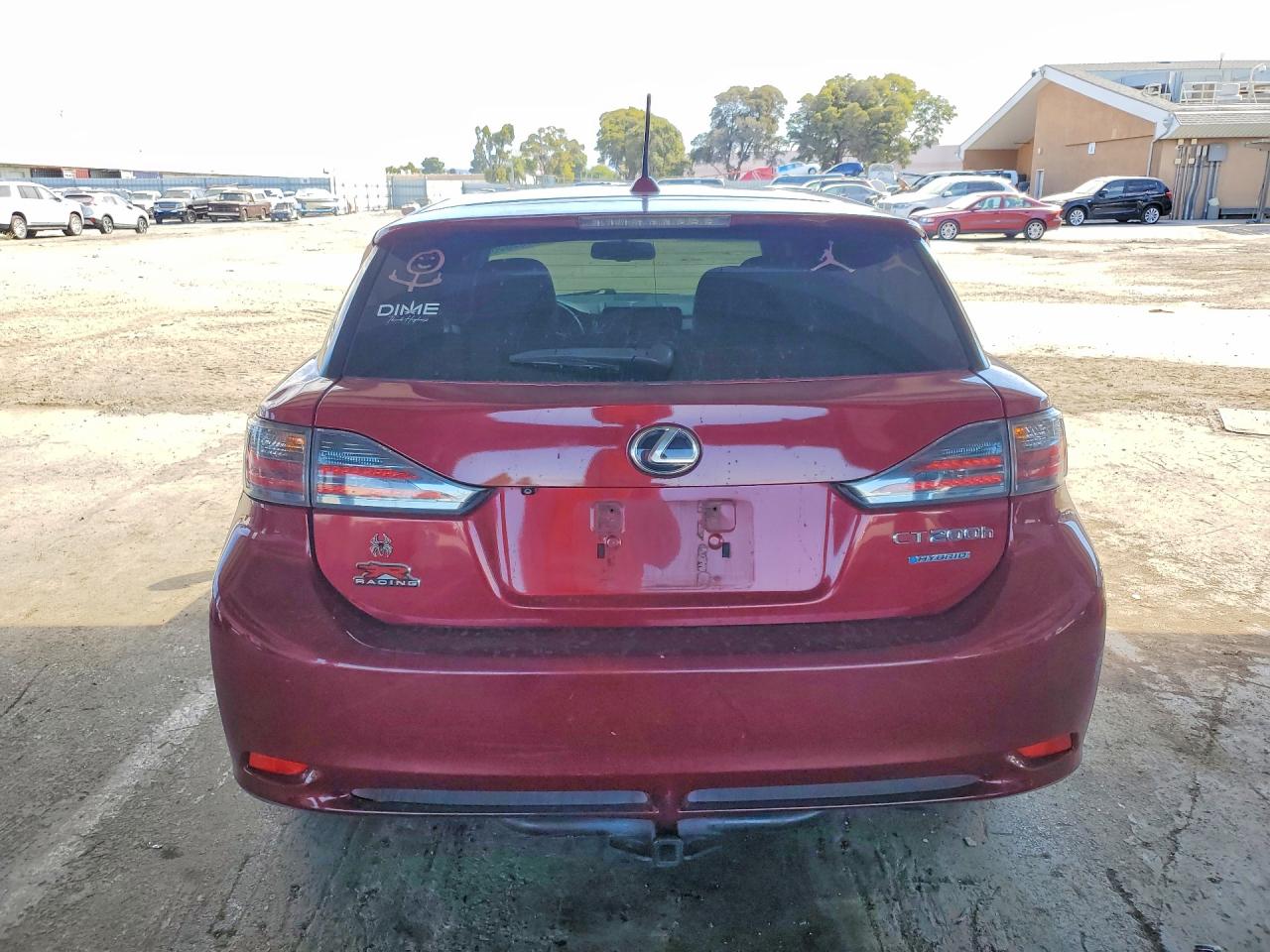 2012 Lexus Ct 200 Burgundy vin: JTHKD5BH7C2067490