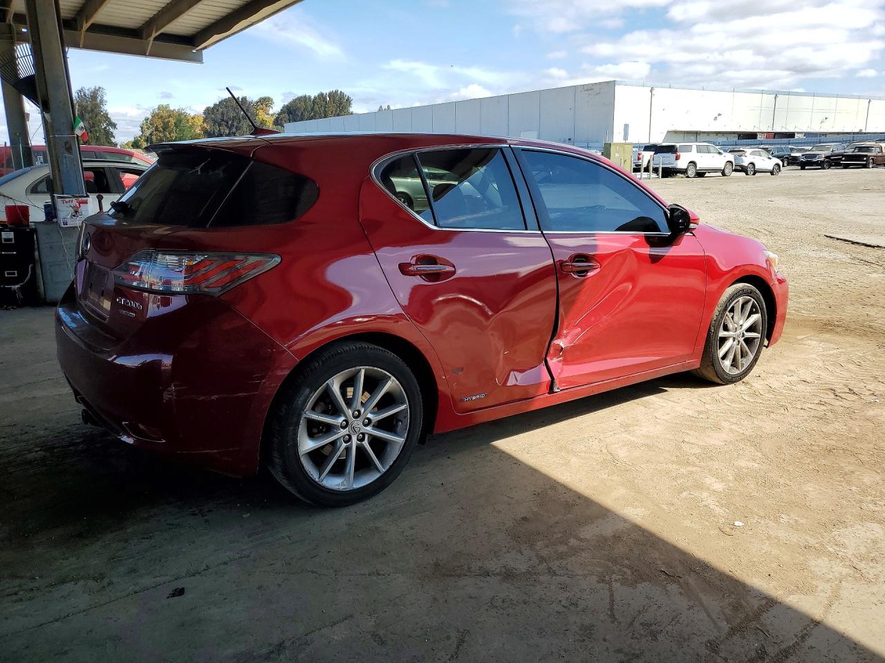 2012 Lexus Ct 200 Burgundy vin: JTHKD5BH7C2067490
