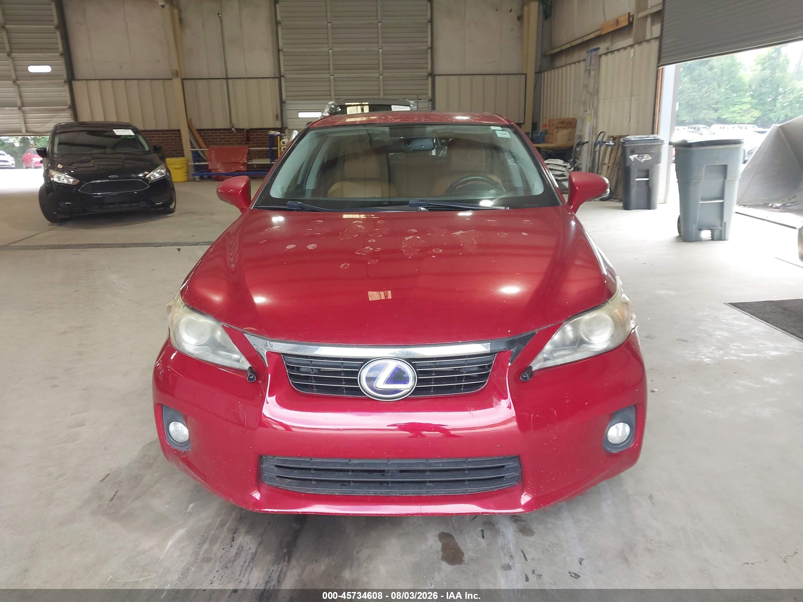 2012 Lexus Ct 200h Premium Burgundy vin: JTHKD5BH7C2068106