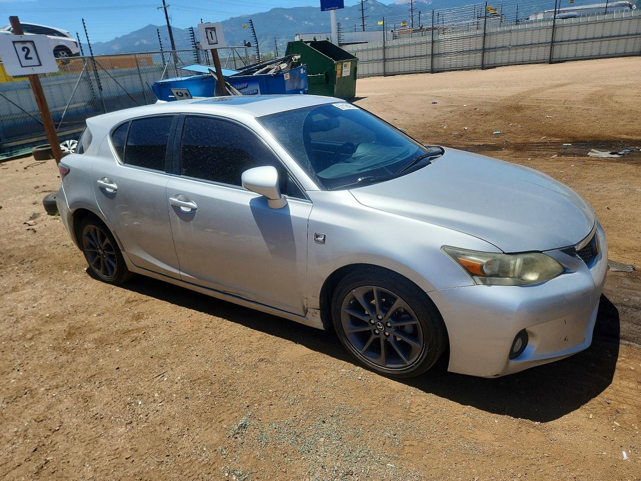 2012 Lexus Ct 200h Premium Silver vin: JTHKD5BH7C2074889