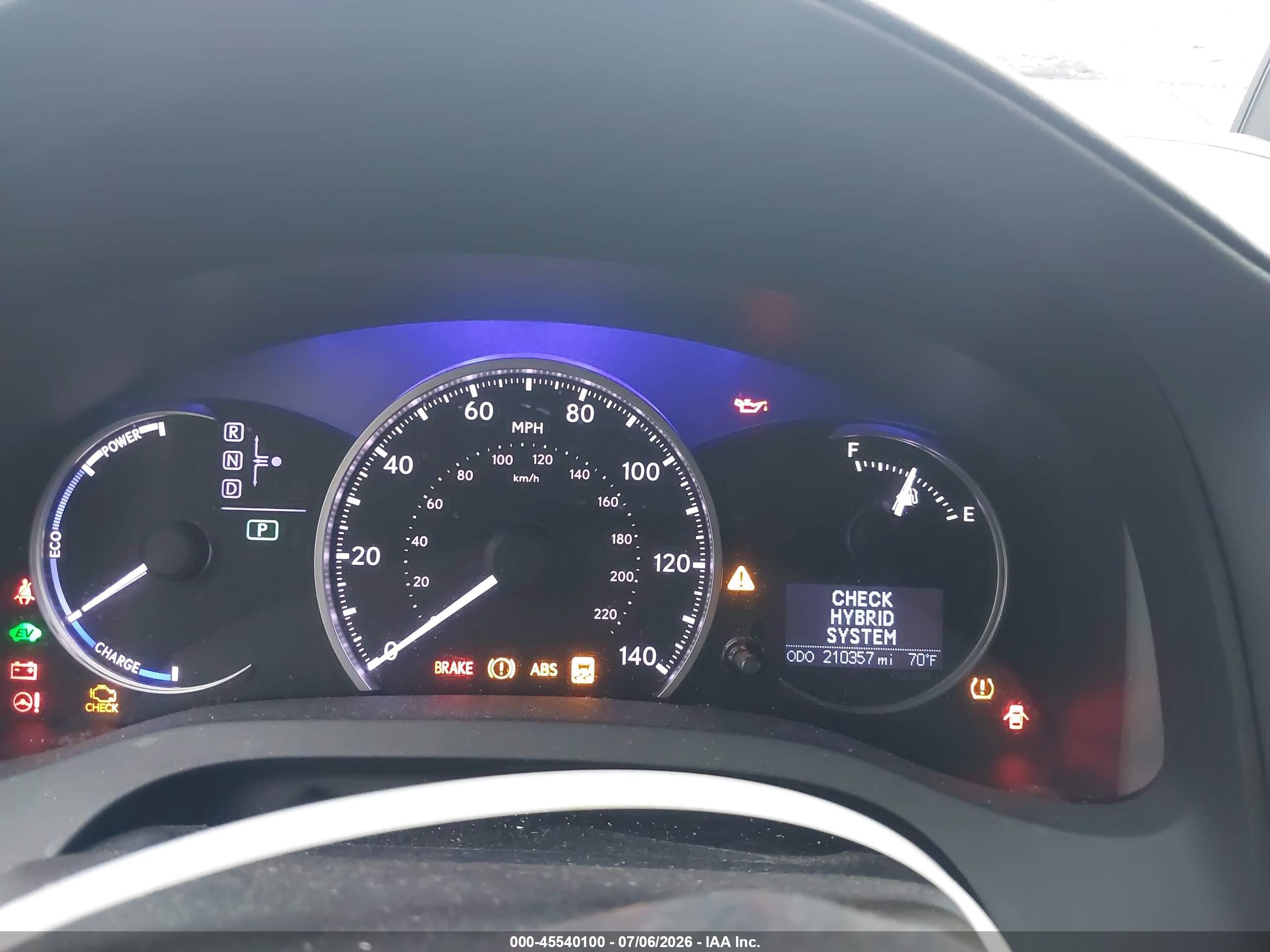 2012 Lexus Ct 200h Premium Gray vin: JTHKD5BH7C2078232