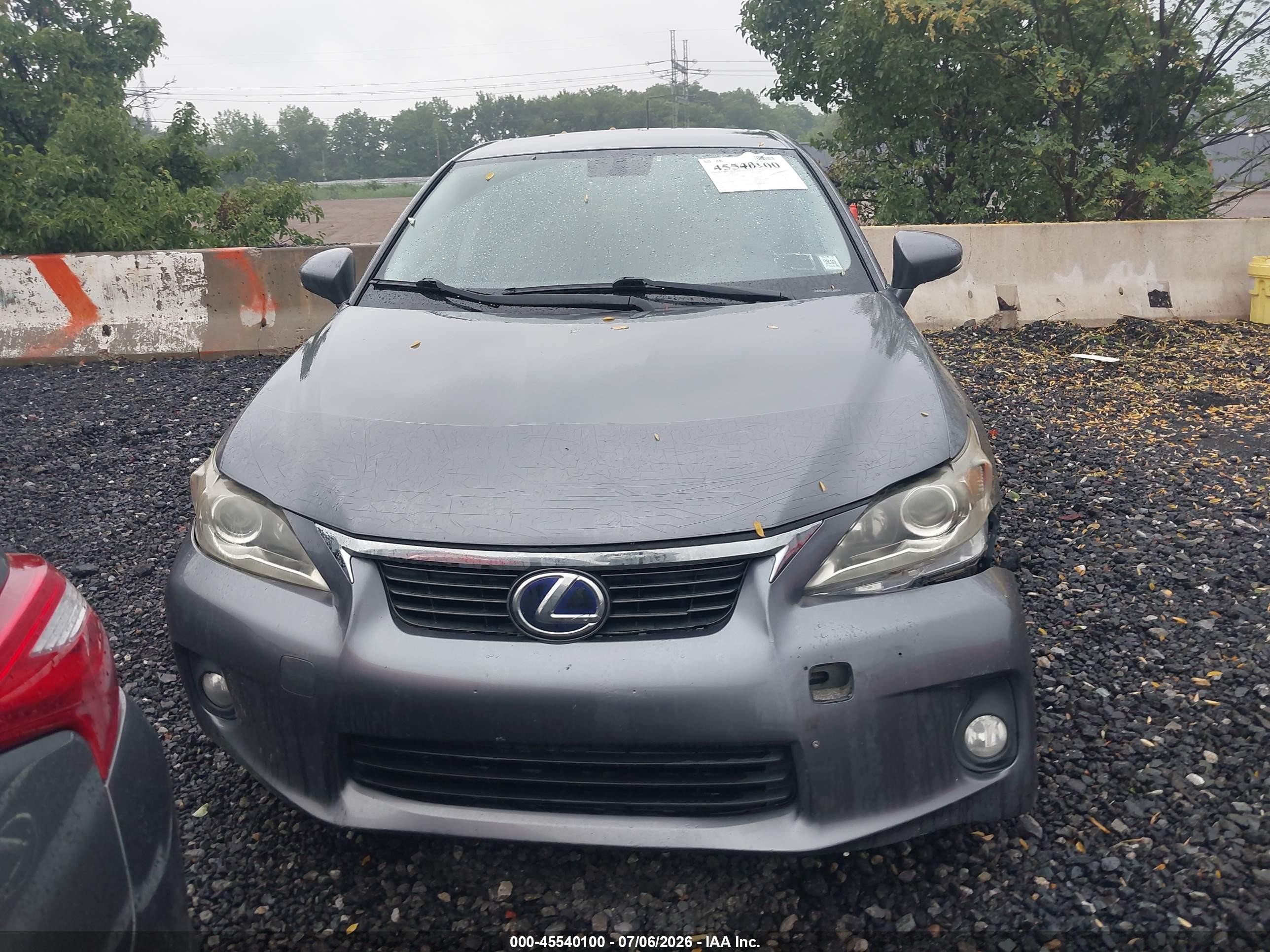 2012 Lexus Ct 200h Premium Gray vin: JTHKD5BH7C2078232