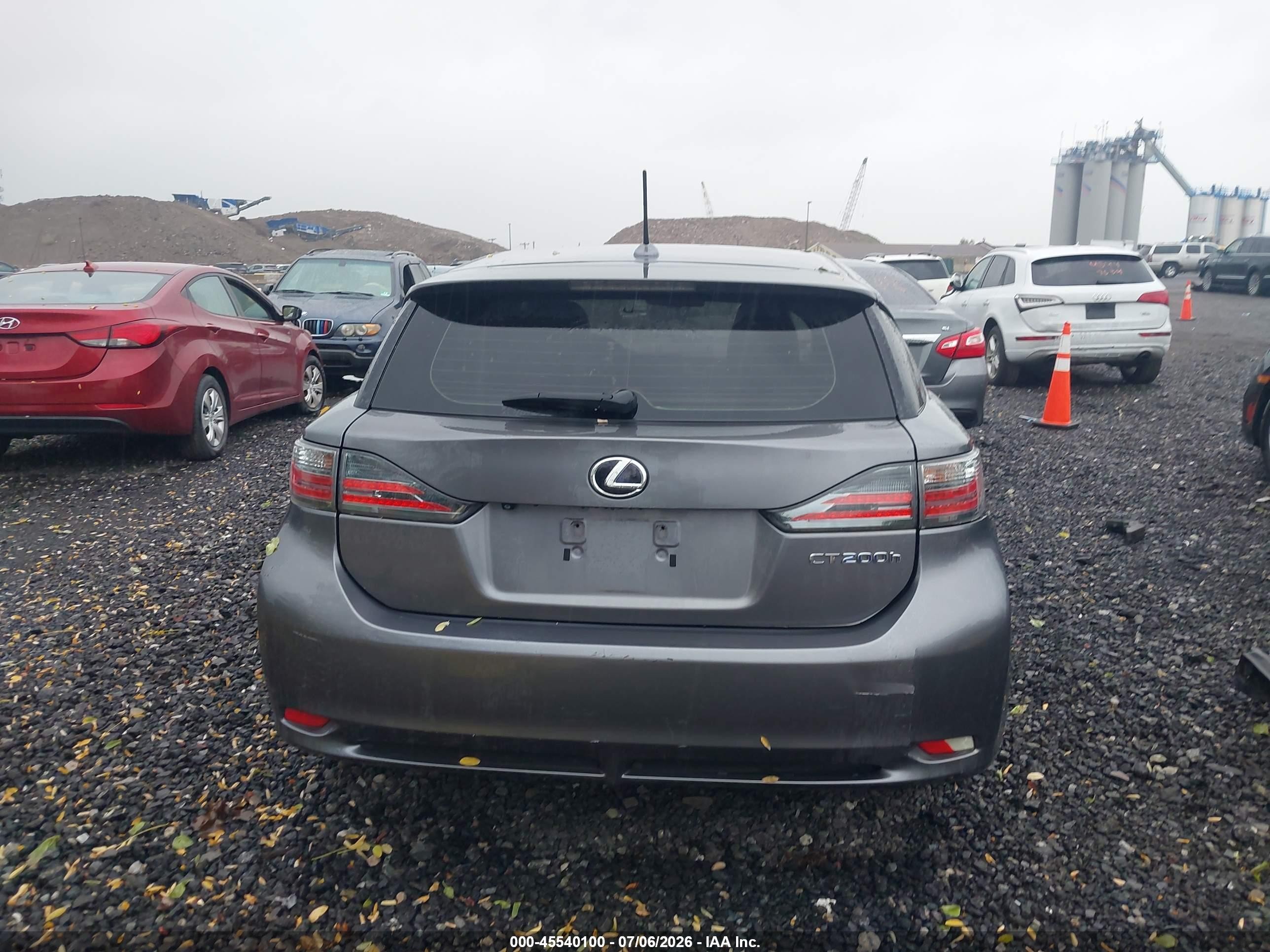 2012 Lexus Ct 200h Premium Gray vin: JTHKD5BH7C2078232