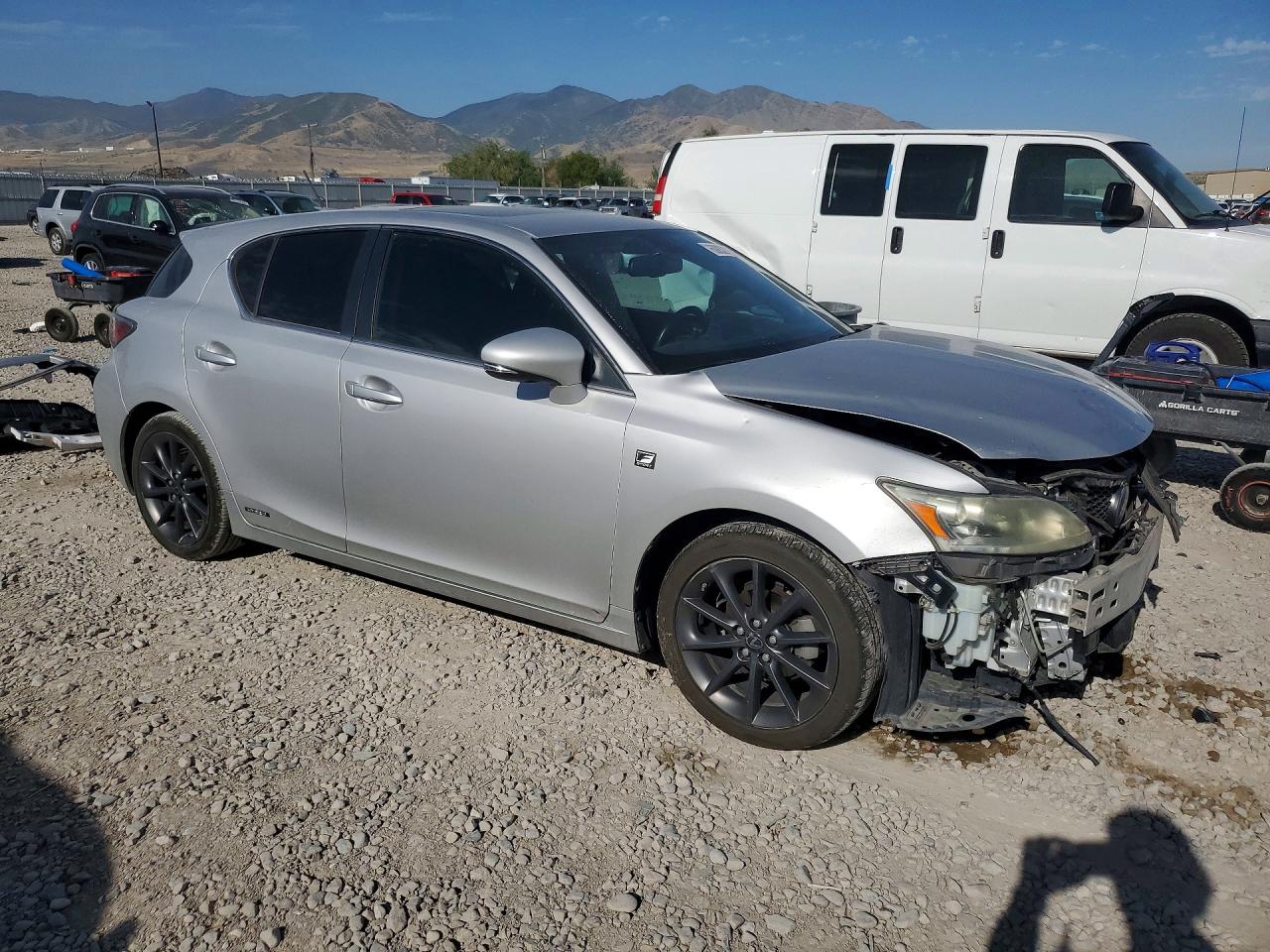 2012 Lexus Ct 200 Gray vin: JTHKD5BH7C2079493