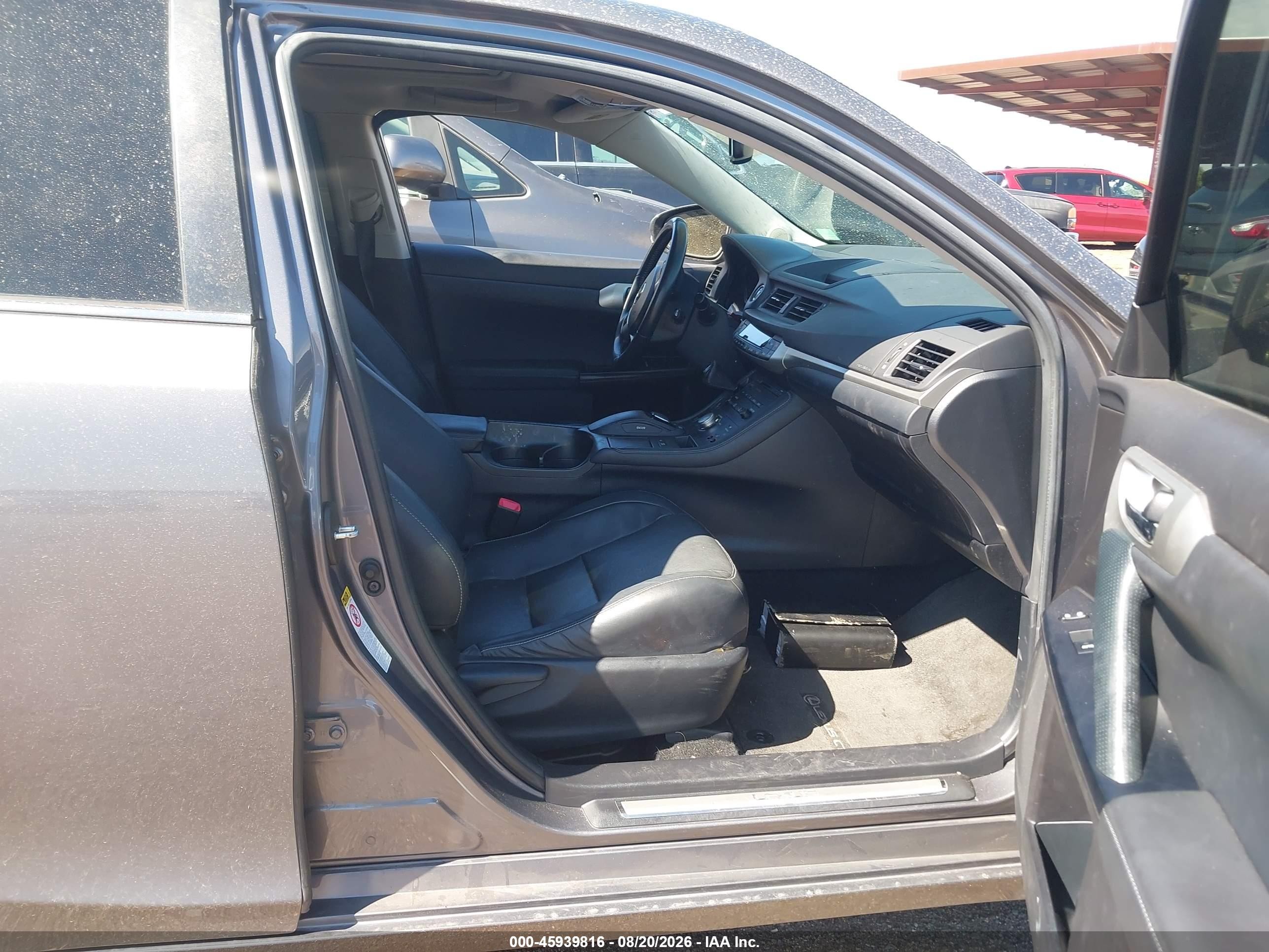 2012 Lexus Ct 200h Premium Серый vin: JTHKD5BH7C2081888