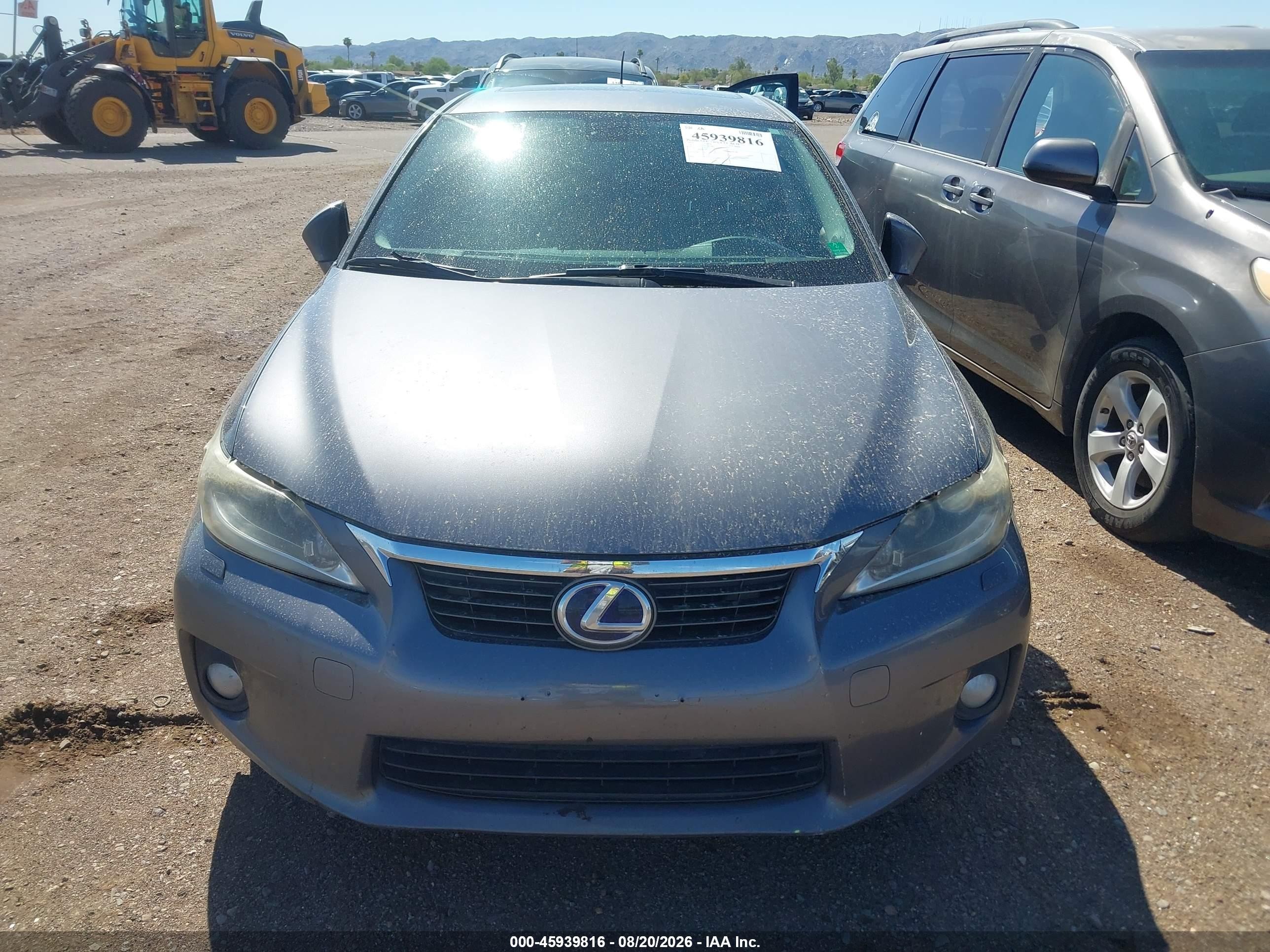 2012 Lexus Ct 200h Premium Серый vin: JTHKD5BH7C2081888