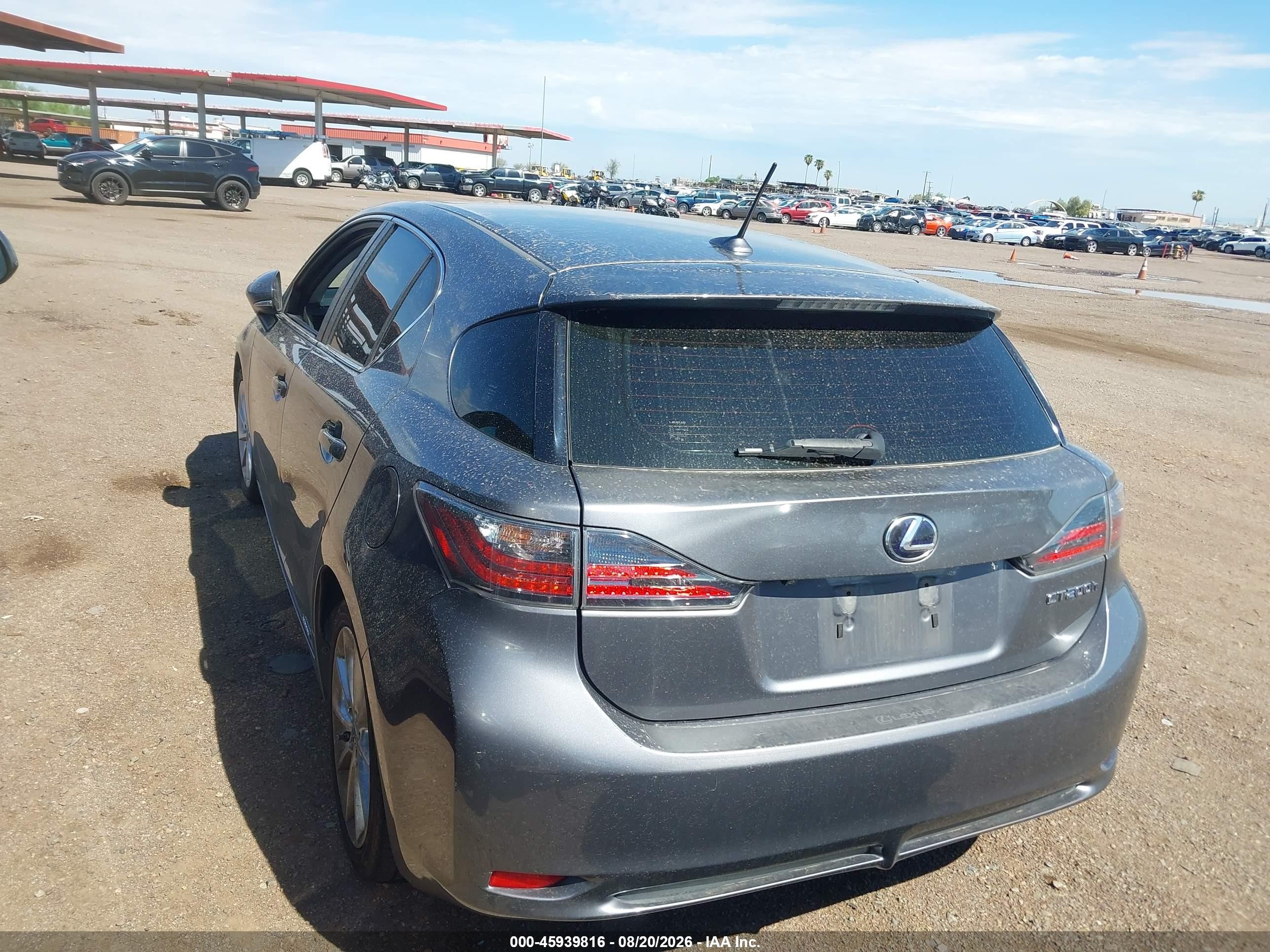 2012 Lexus Ct 200h Premium Серый vin: JTHKD5BH7C2081888
