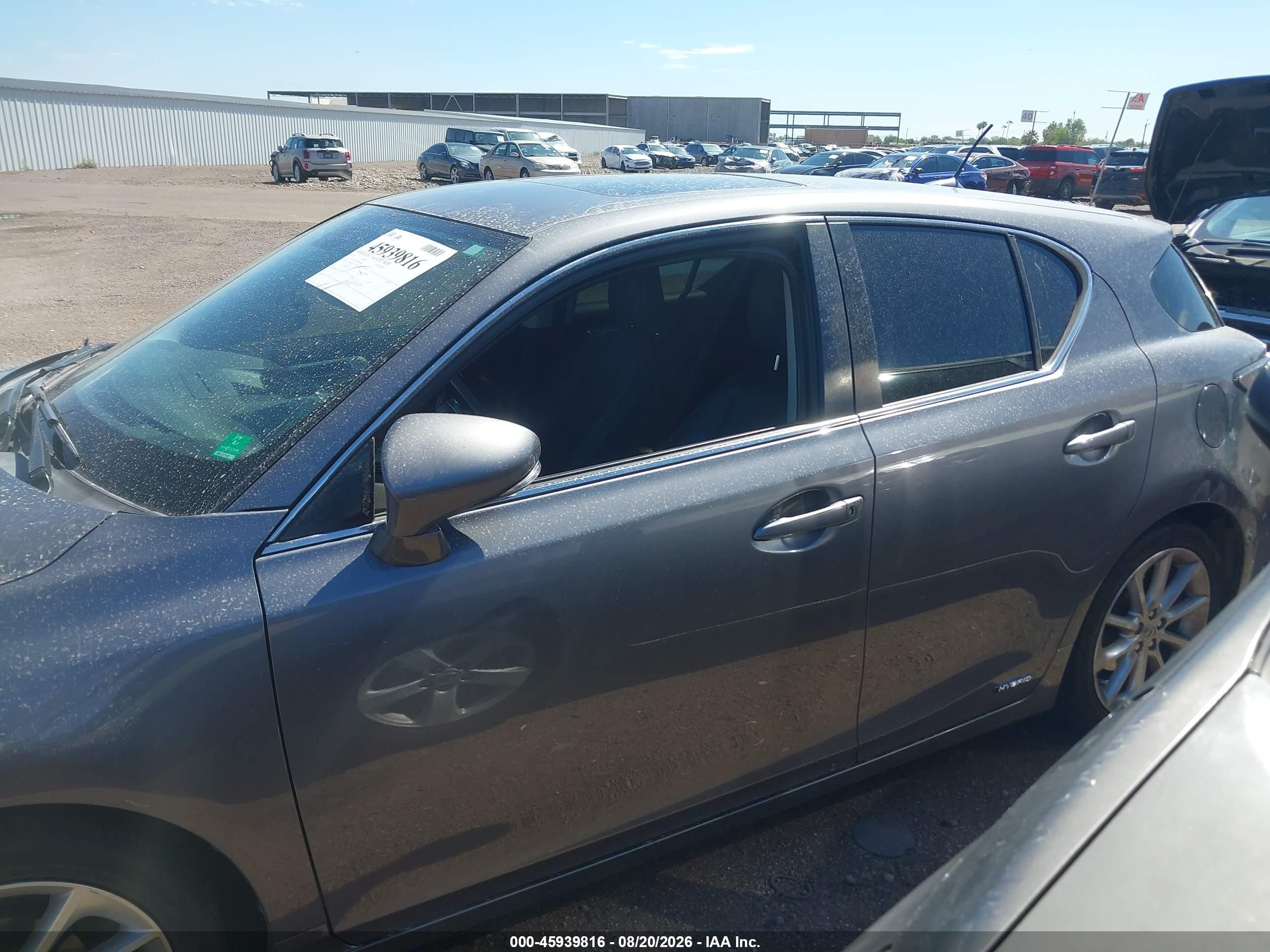 2012 Lexus Ct 200h Premium Серый vin: JTHKD5BH7C2081888