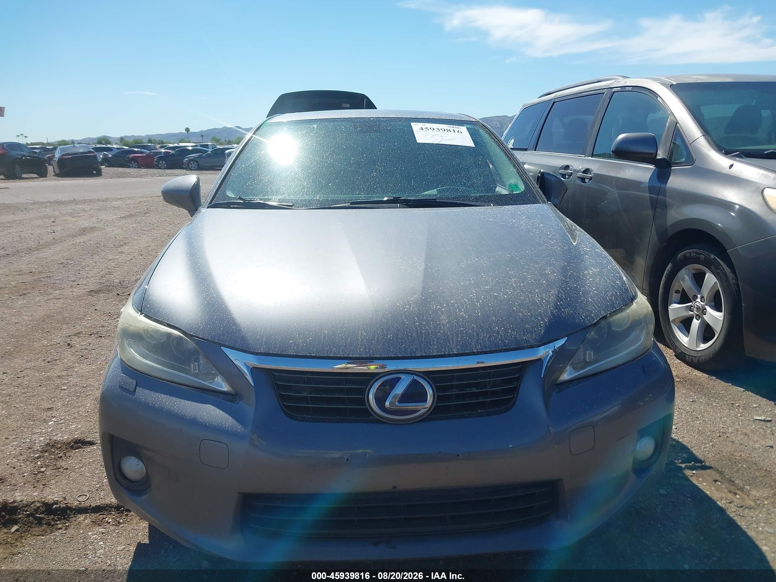 2012 Lexus Ct 200h Premium Серый vin: JTHKD5BH7C2081888