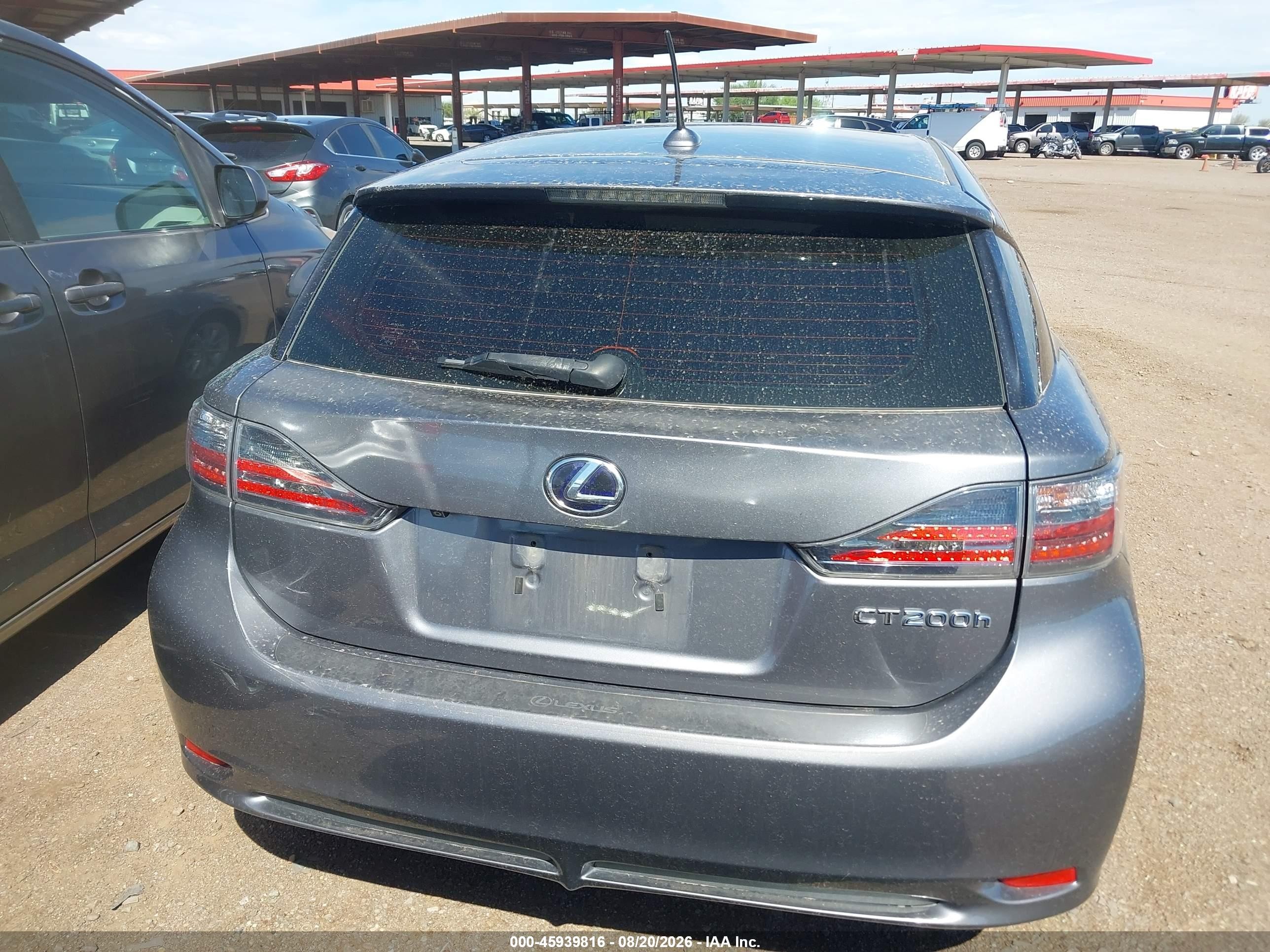 2012 Lexus Ct 200h Premium Серый vin: JTHKD5BH7C2081888