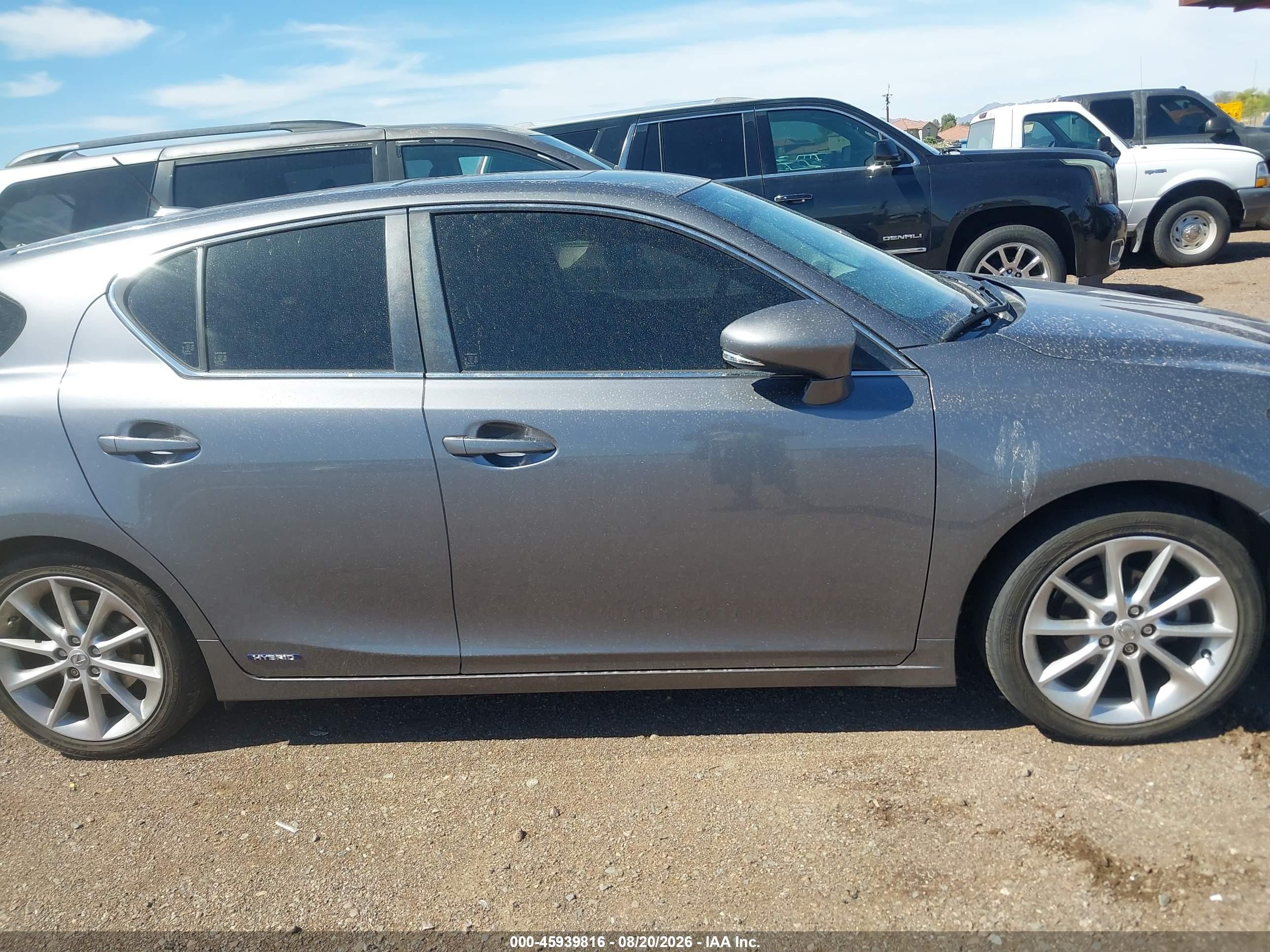2012 Lexus Ct 200h Premium Серый vin: JTHKD5BH7C2081888