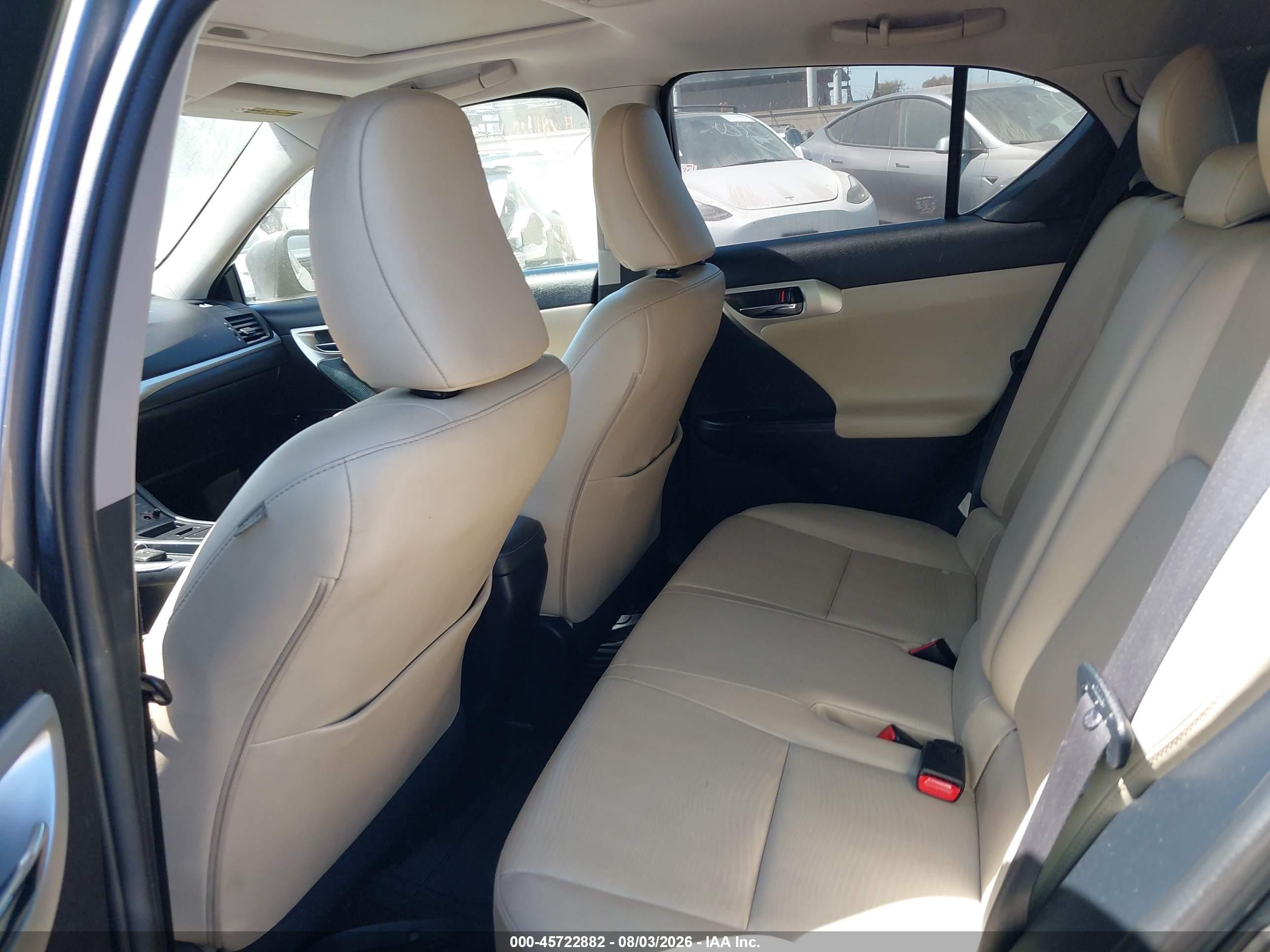 2012 Lexus Ct 200h Premium Gray vin: JTHKD5BH7C2091451