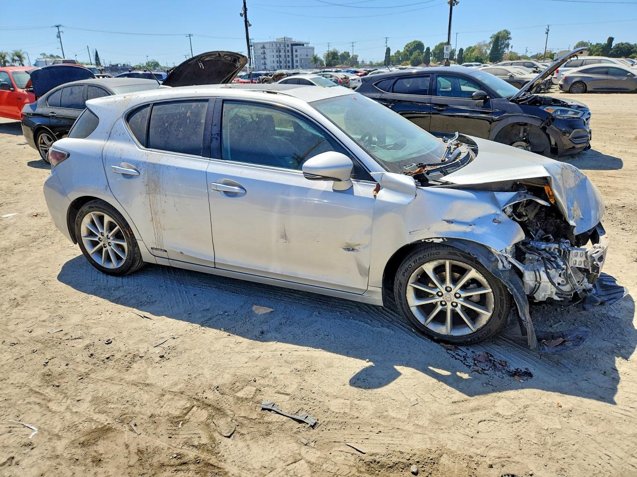2012 Lexus Ct 200 Silver vin: JTHKD5BH7C2106322