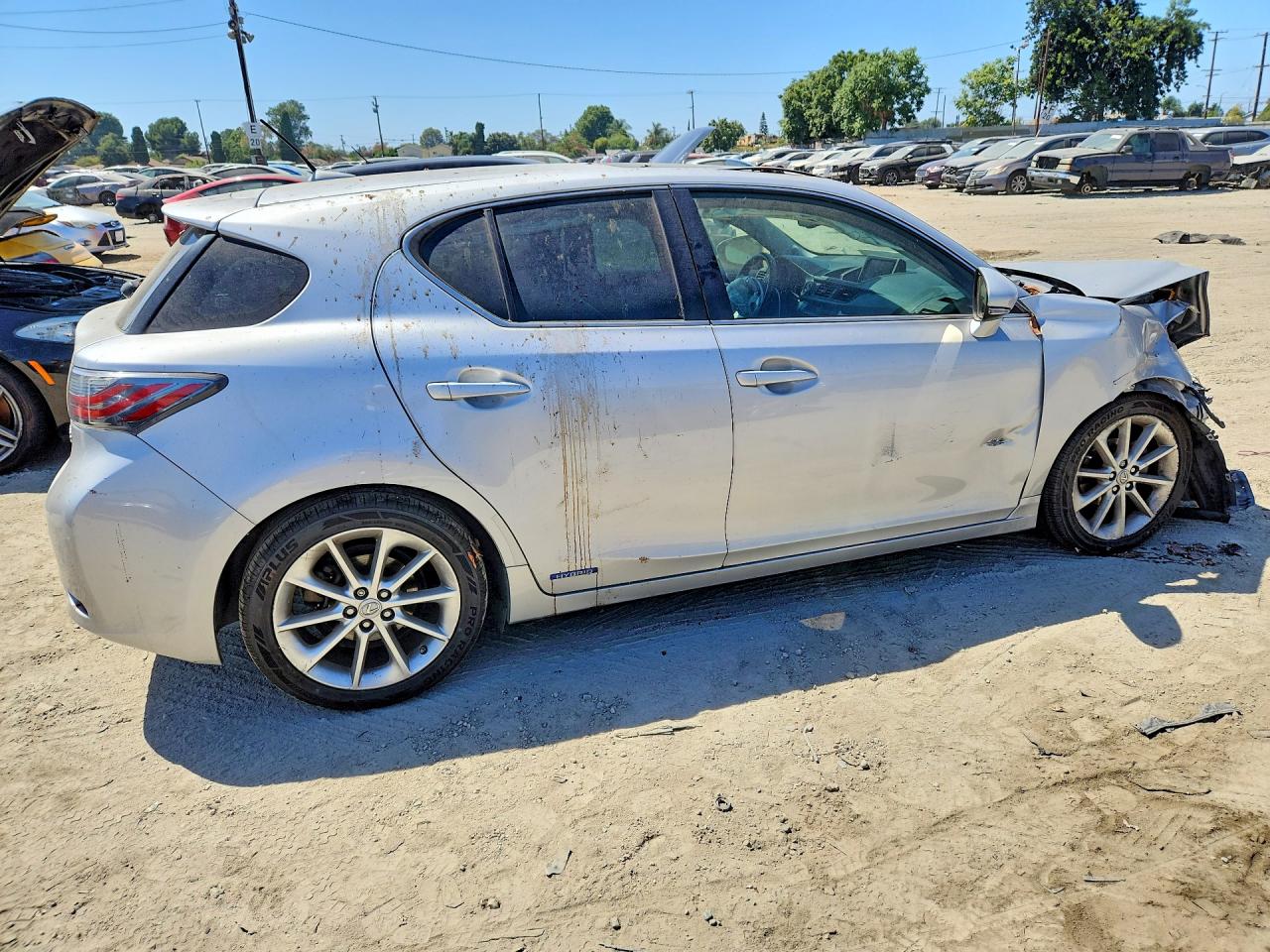 2012 Lexus Ct 200 Silver vin: JTHKD5BH7C2106322