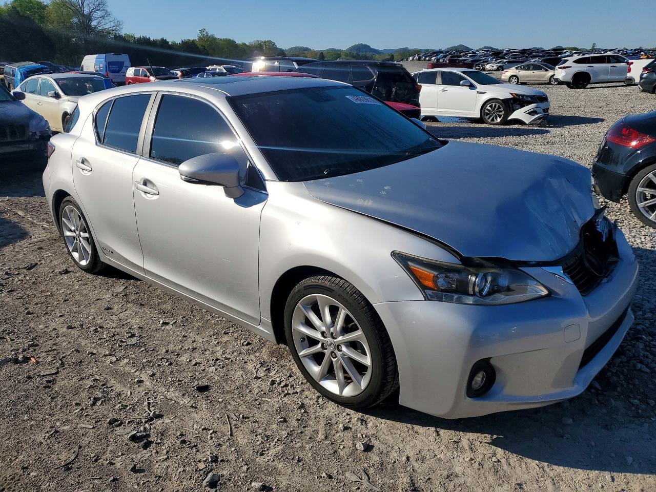 2012 Lexus Ct 200h Premium Gray vin: JTHKD5BH7C2111472
