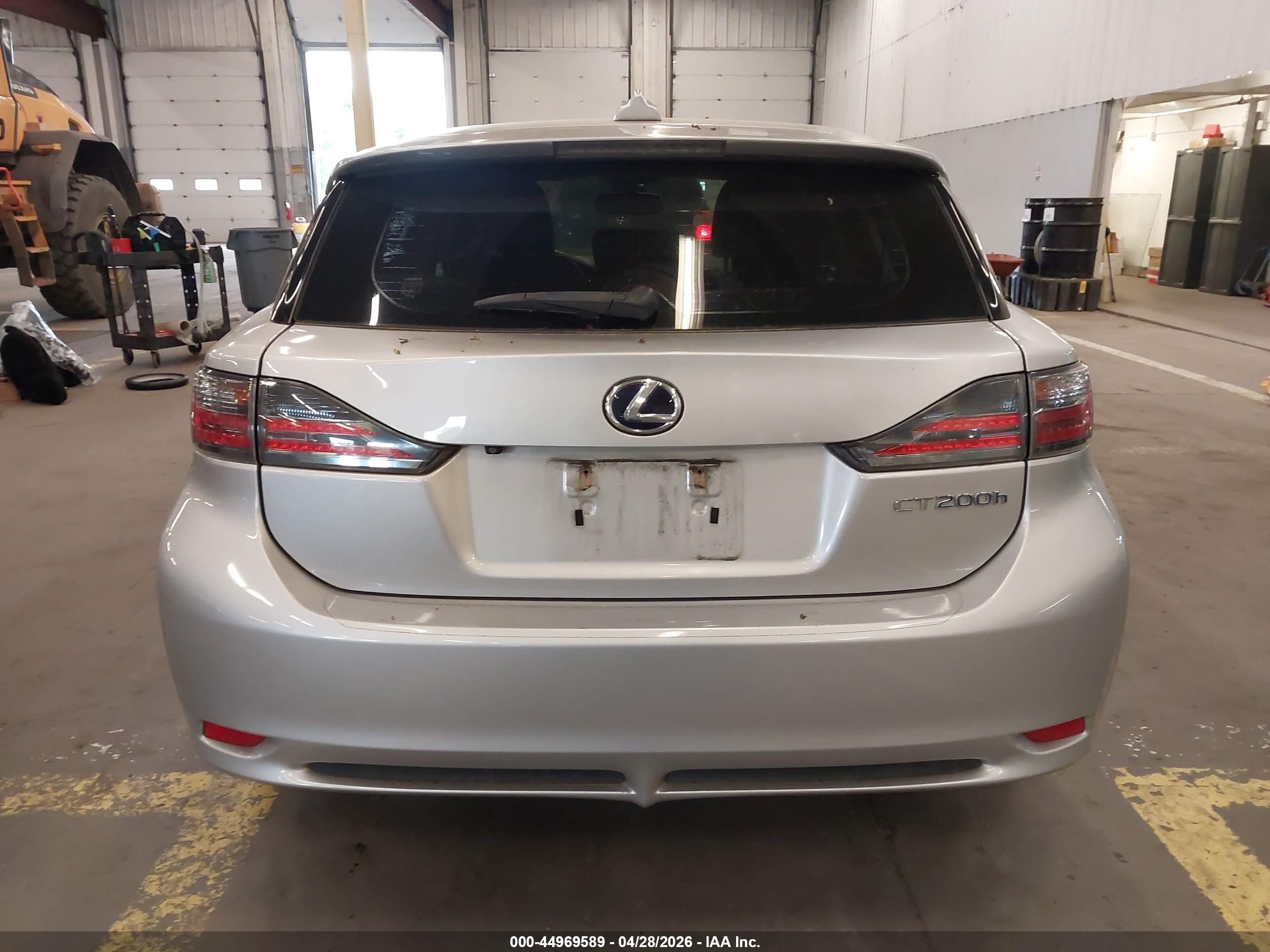 2013 Lexus Ct 200h   Silver vin: JTHKD5BH7D2129939