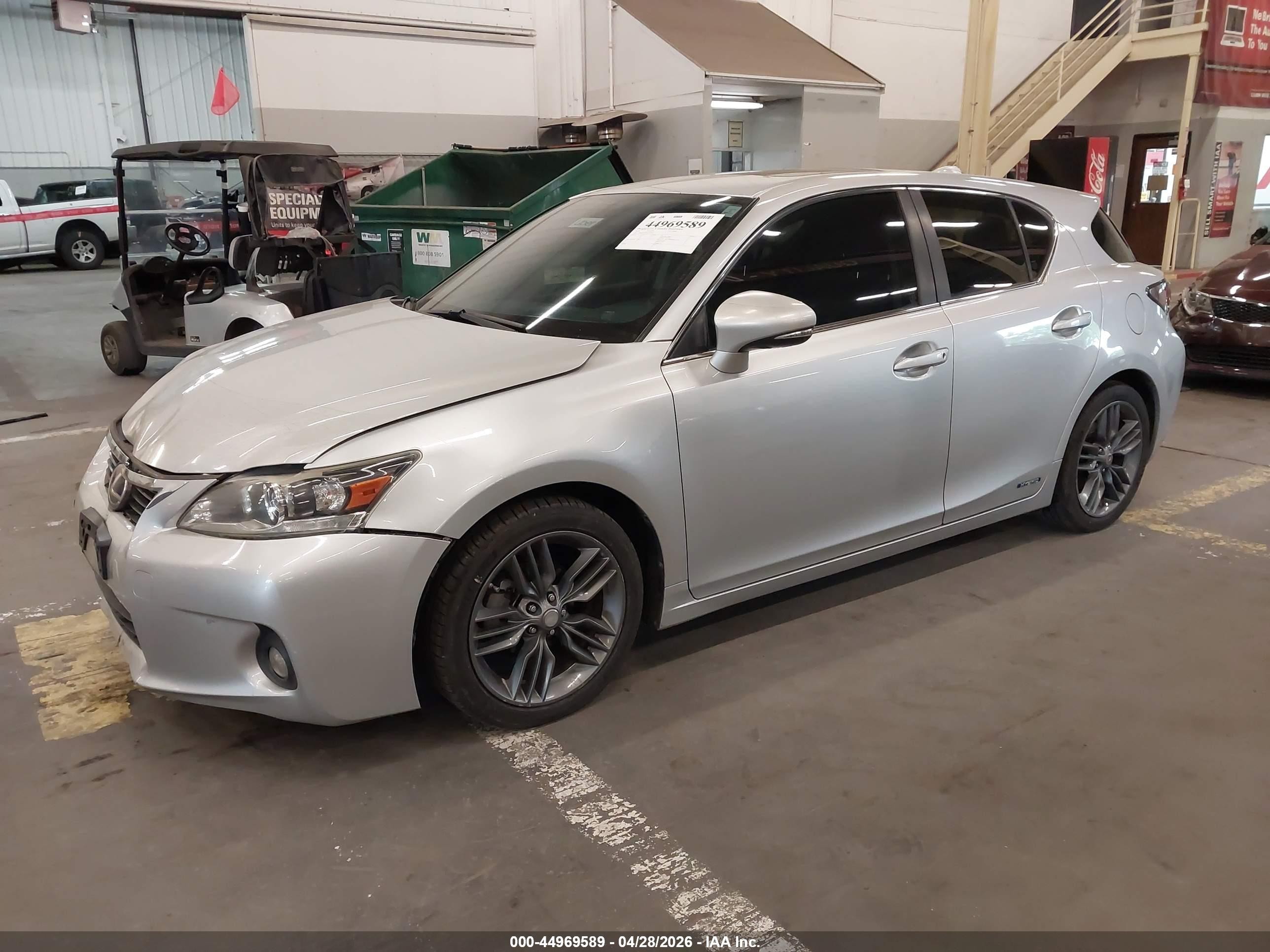 2013 Lexus Ct 200h   Silver vin: JTHKD5BH7D2129939