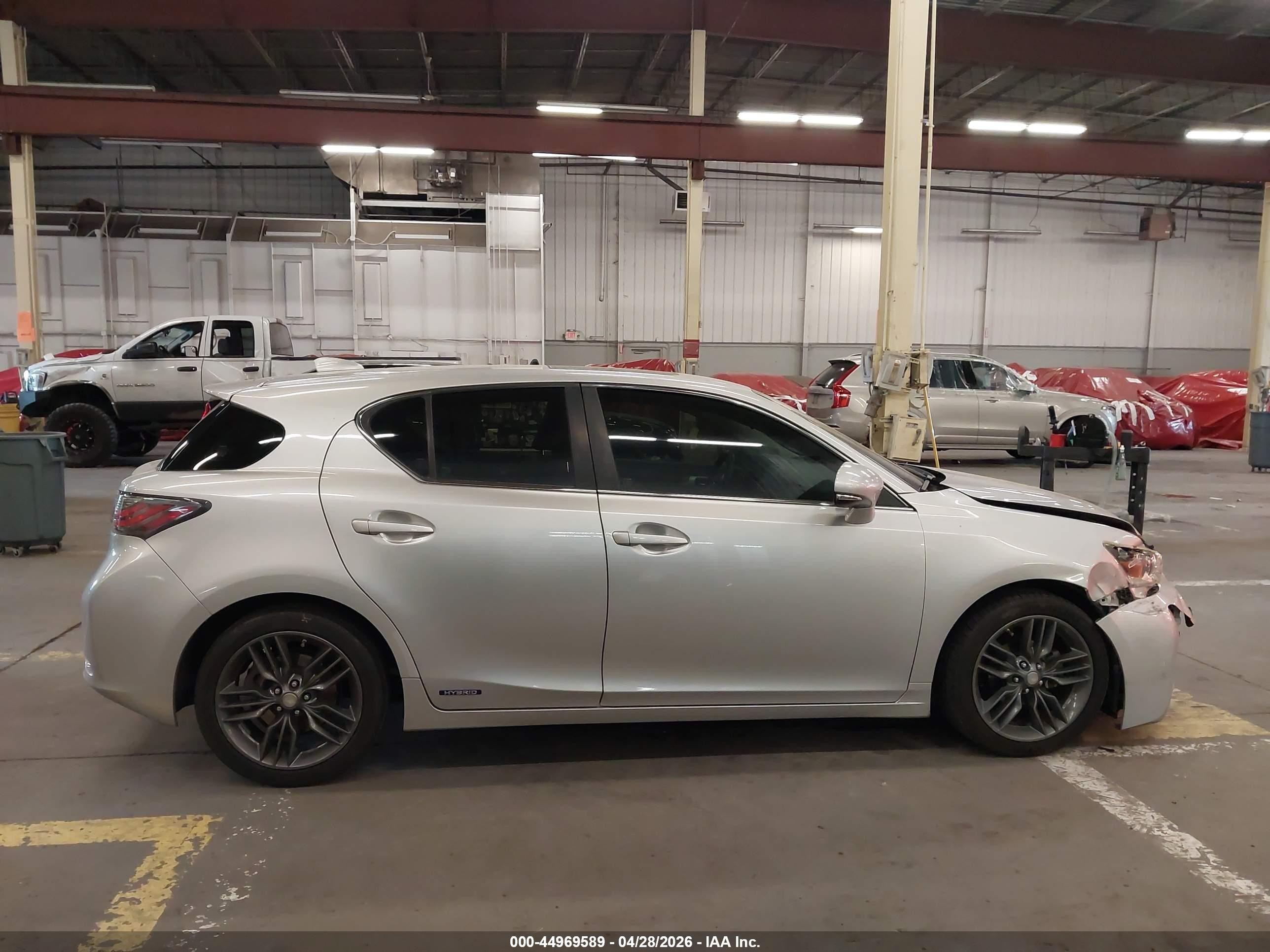 2013 Lexus Ct 200h   Silver vin: JTHKD5BH7D2129939