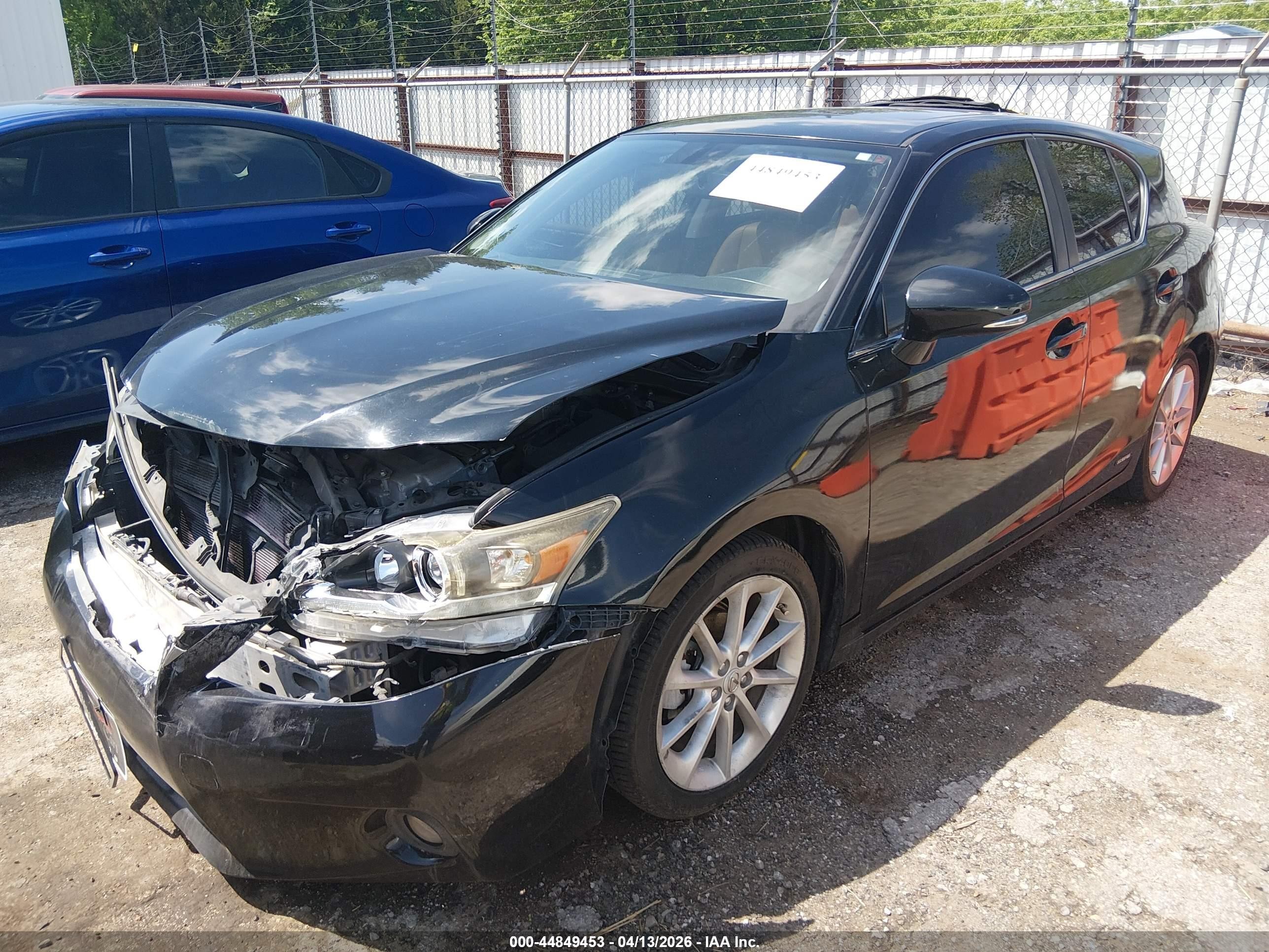 2013 Lexus Ct 200h   Черный vin: JTHKD5BH7D2131478