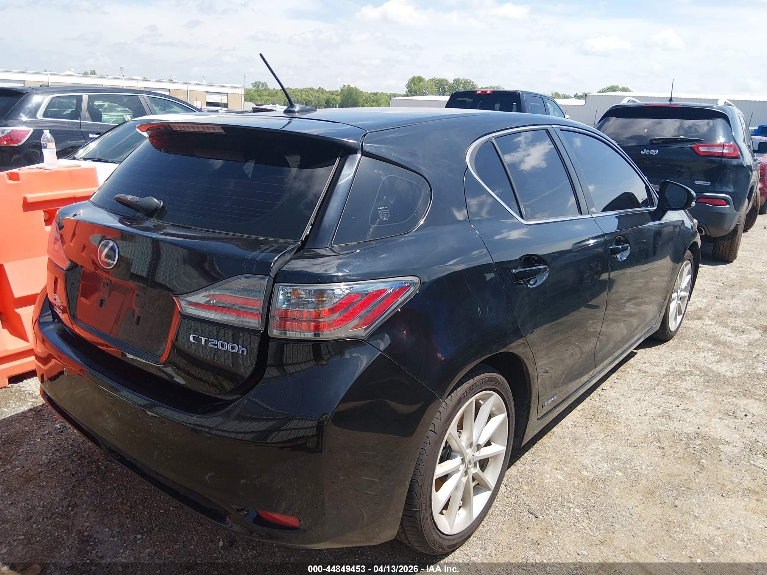 2013 Lexus Ct 200h   Черный vin: JTHKD5BH7D2131478