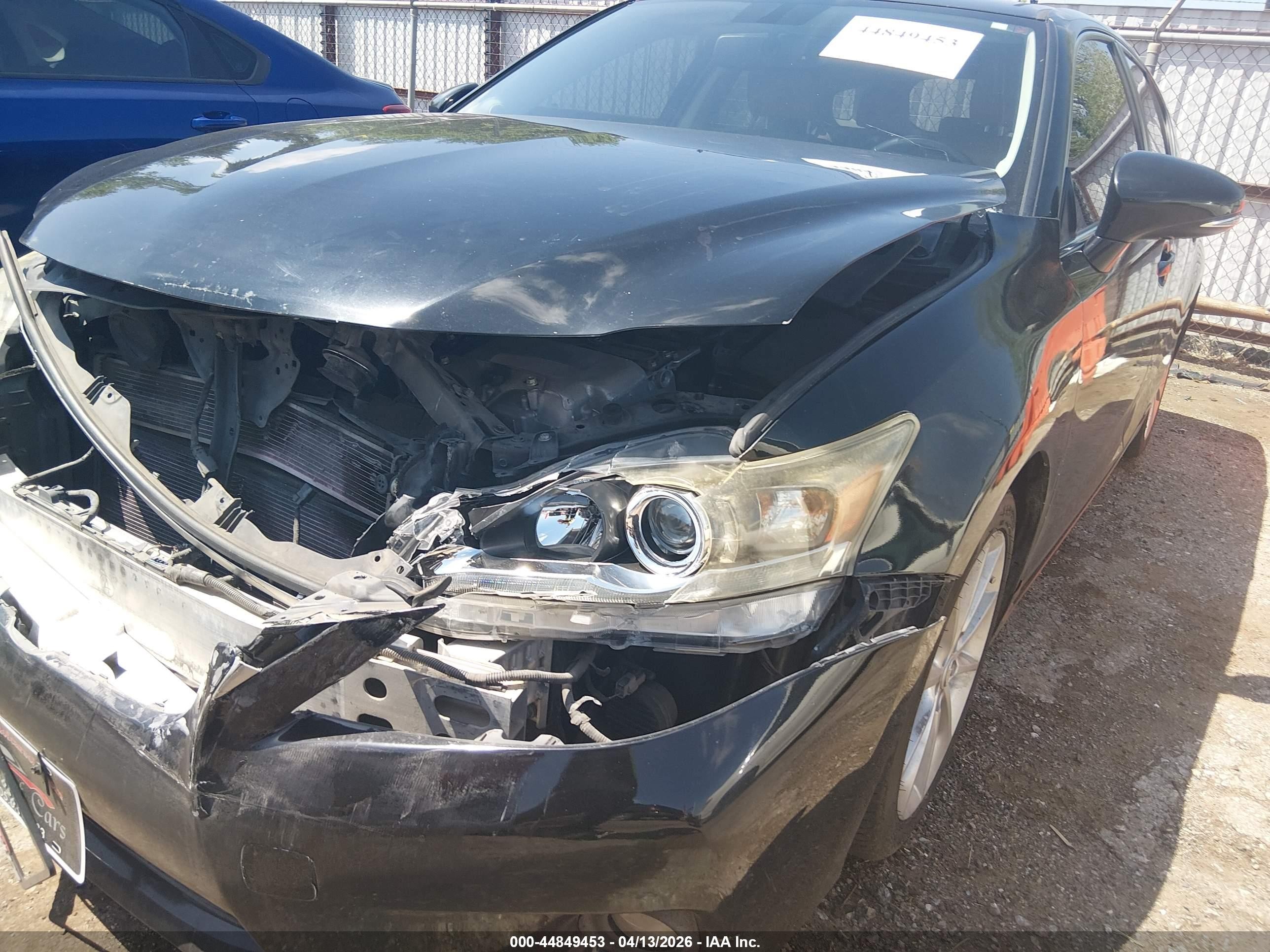2013 Lexus Ct 200h   Черный vin: JTHKD5BH7D2131478