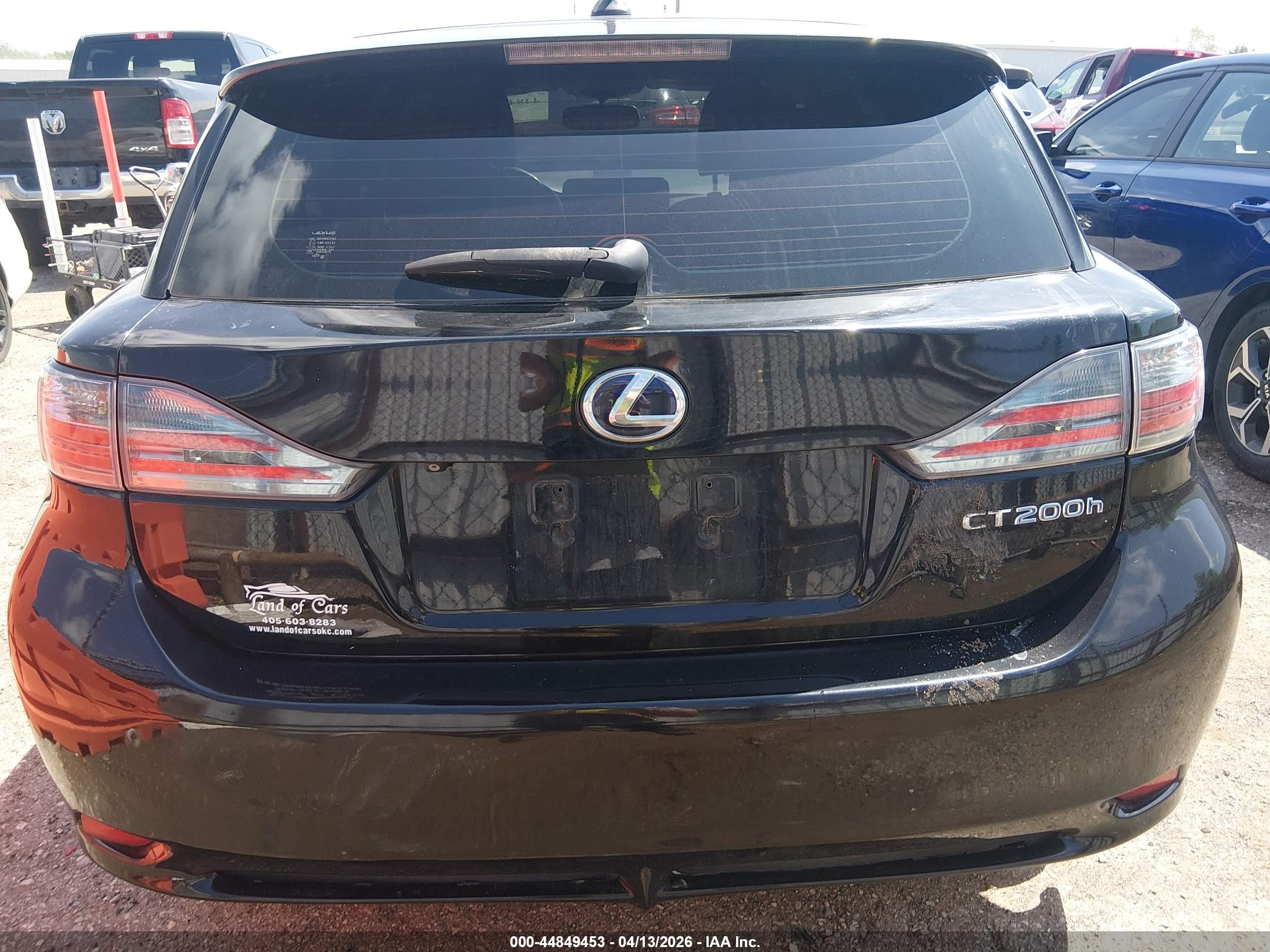 2013 Lexus Ct 200h   Черный vin: JTHKD5BH7D2131478