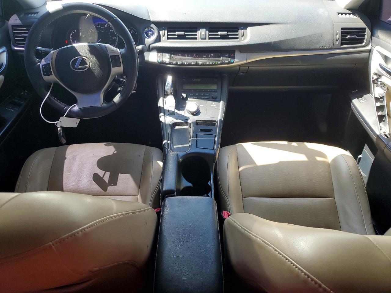 2013 Lexus Ct 200 White vin: JTHKD5BH7D2157952