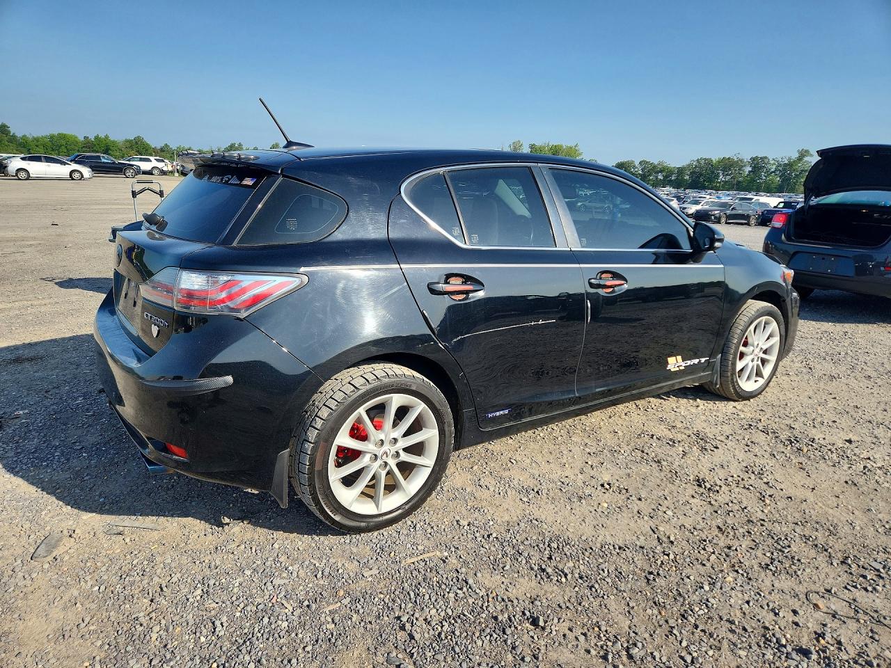 2013 Lexus Ct 200 Black vin: JTHKD5BH7D2163671