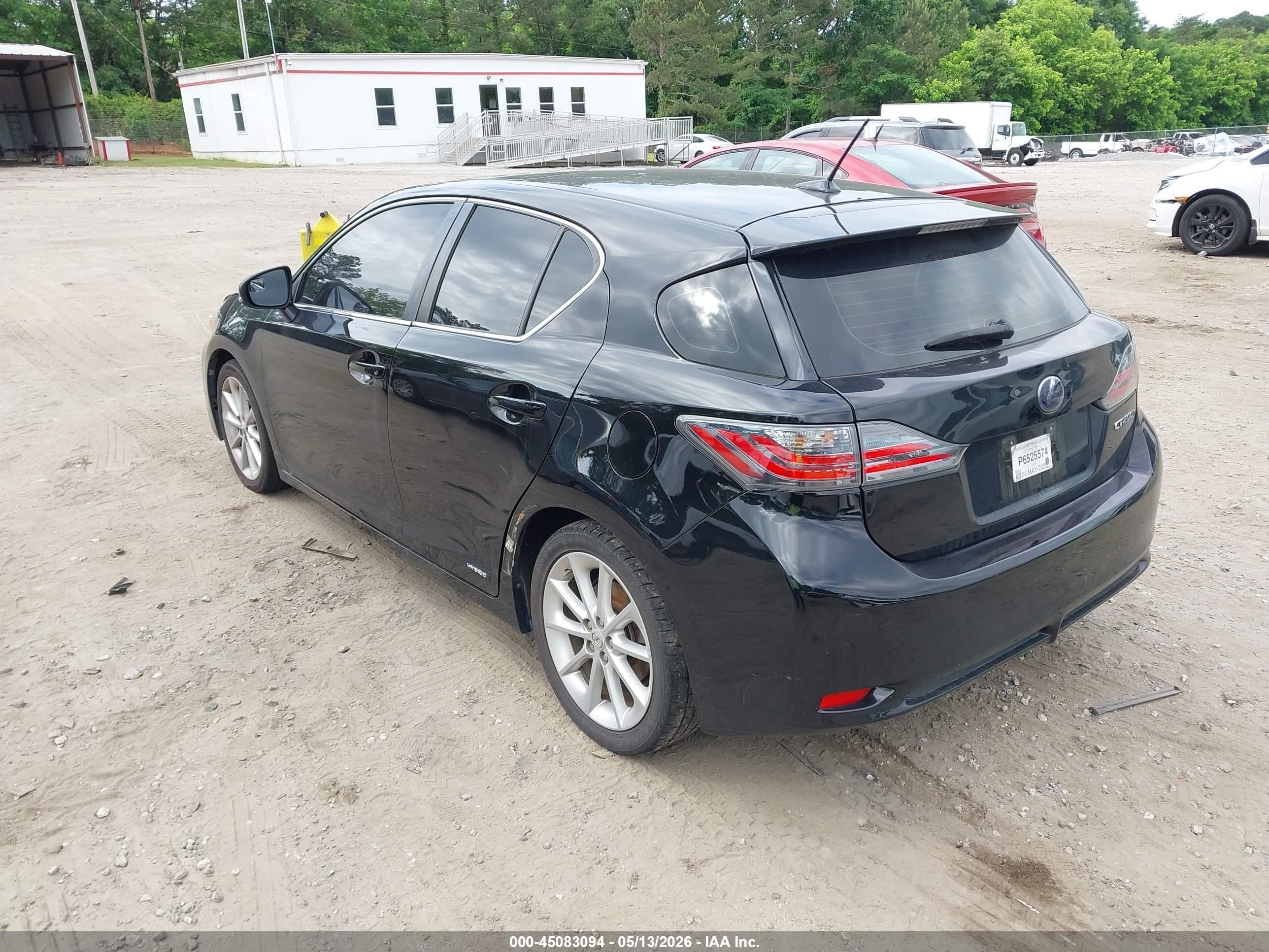 2013 Lexus Ct 200h Black vin: JTHKD5BH7D2164836