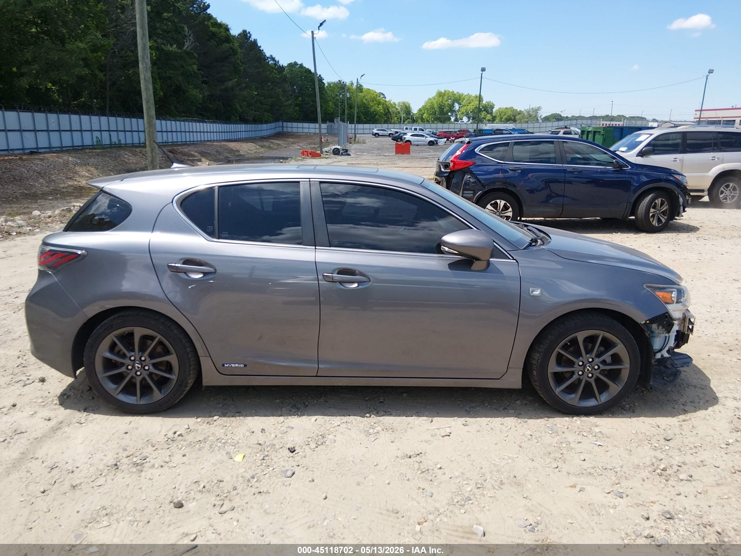 2013 Lexus Ct 200h   Gray vin: JTHKD5BH7D2169020