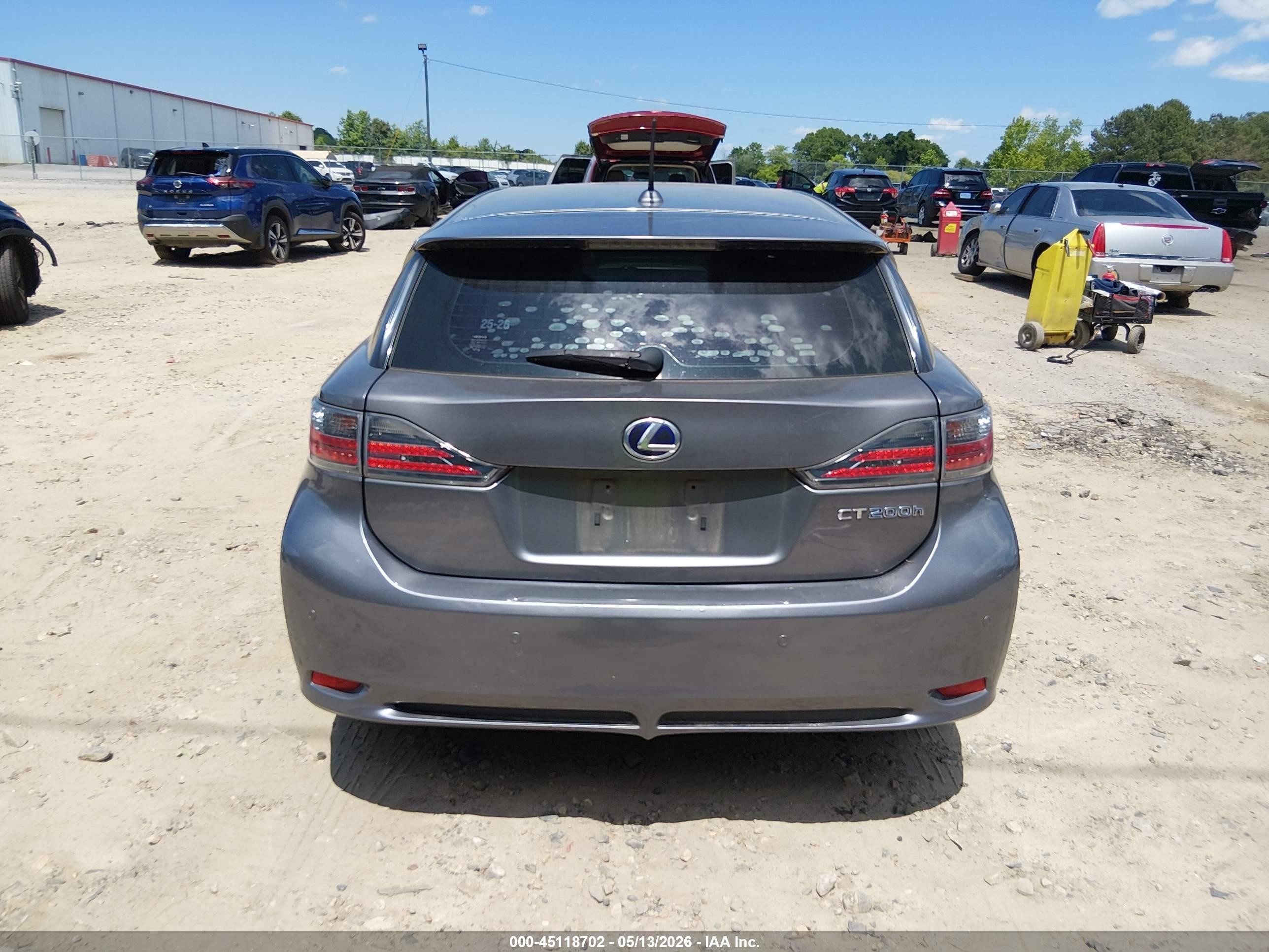 2013 Lexus Ct 200h   Gray vin: JTHKD5BH7D2169020