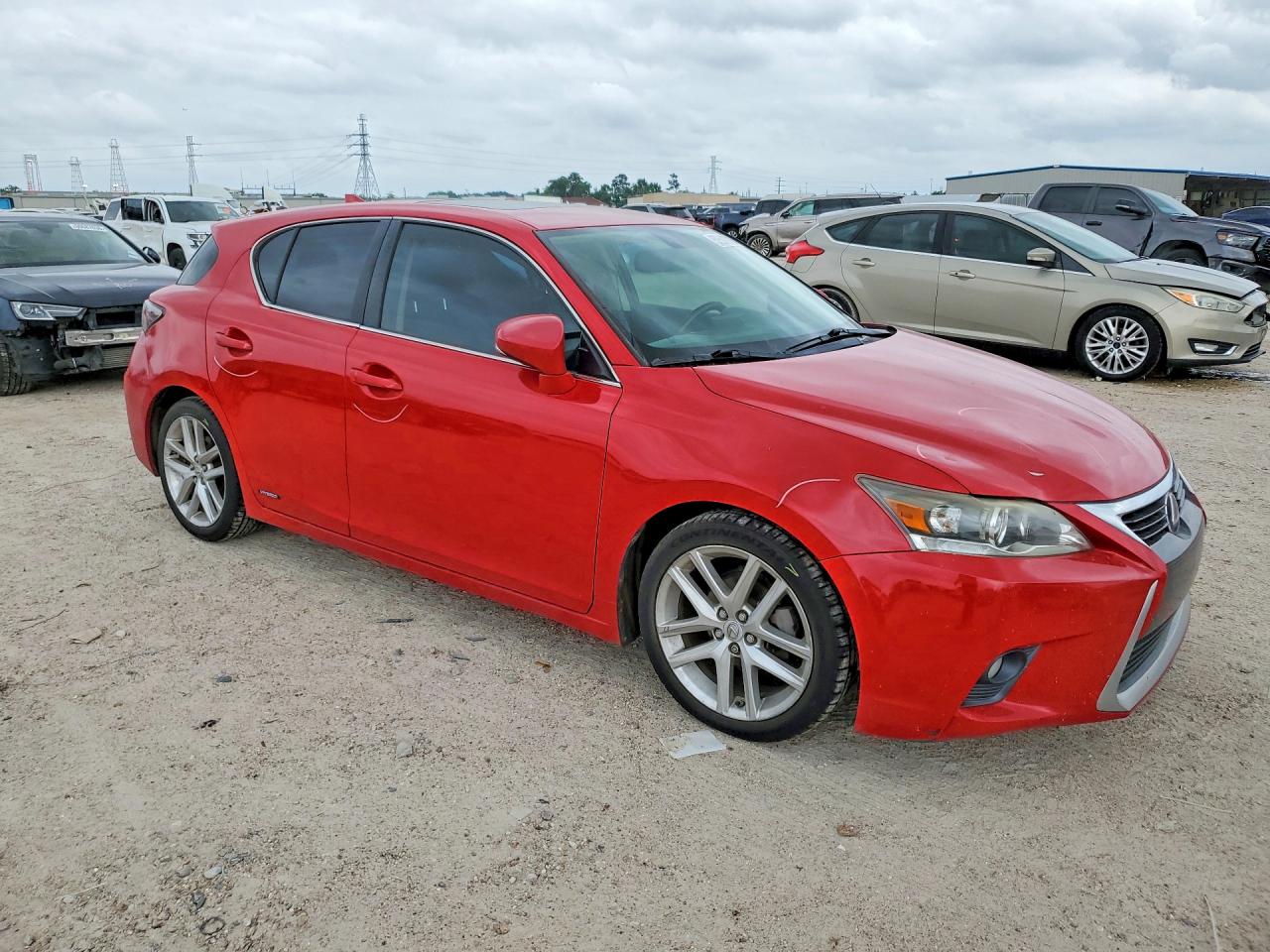 2014 Lexus Ct 200 Red vin: JTHKD5BH7E2201305