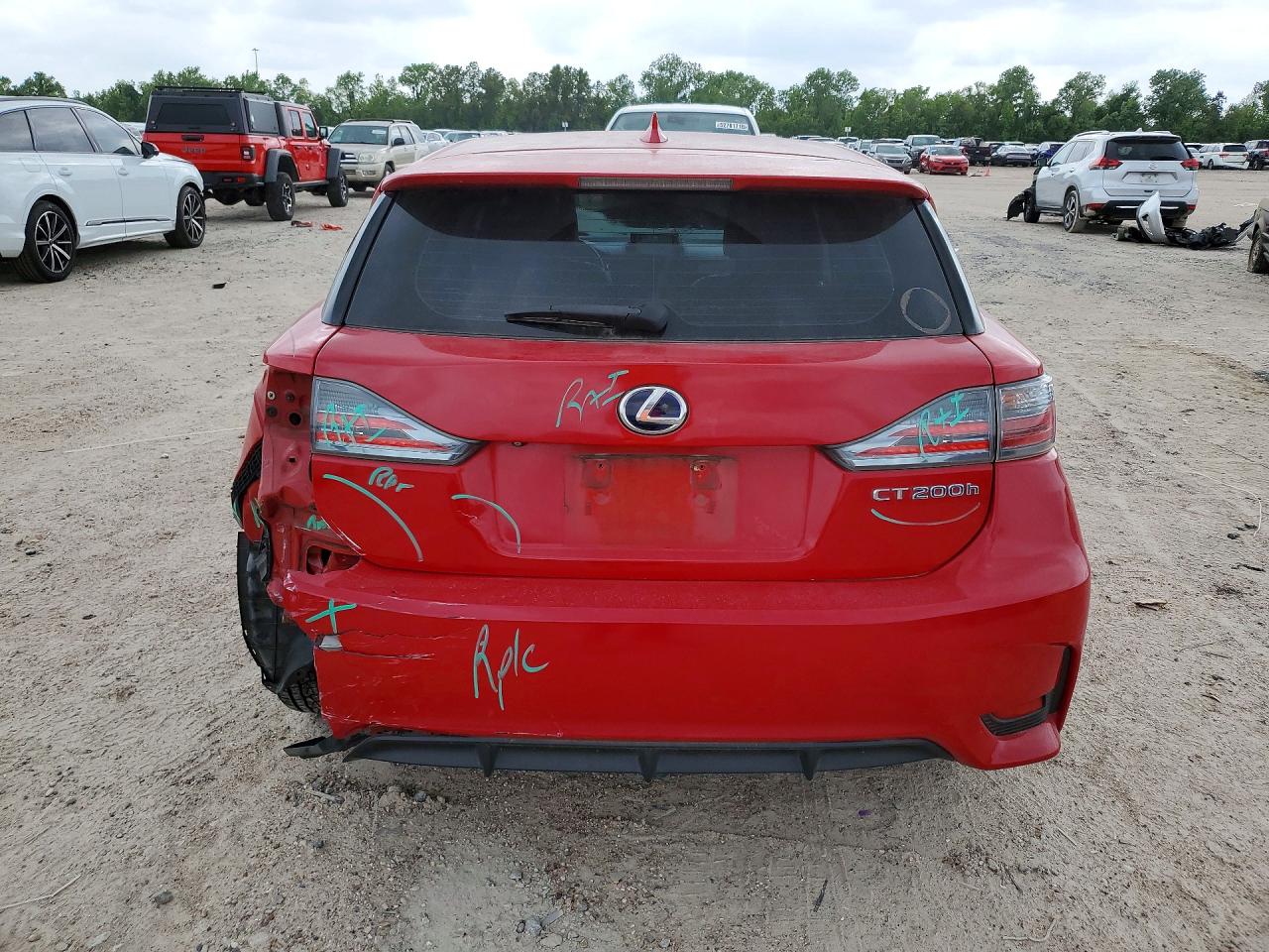 2014 Lexus Ct 200 Red vin: JTHKD5BH7E2201305