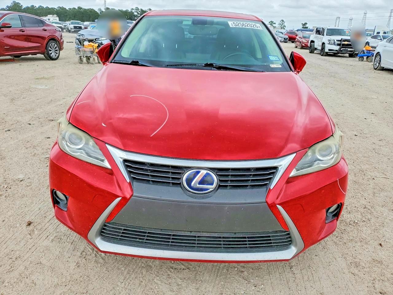2014 Lexus Ct 200 Red vin: JTHKD5BH7E2201305