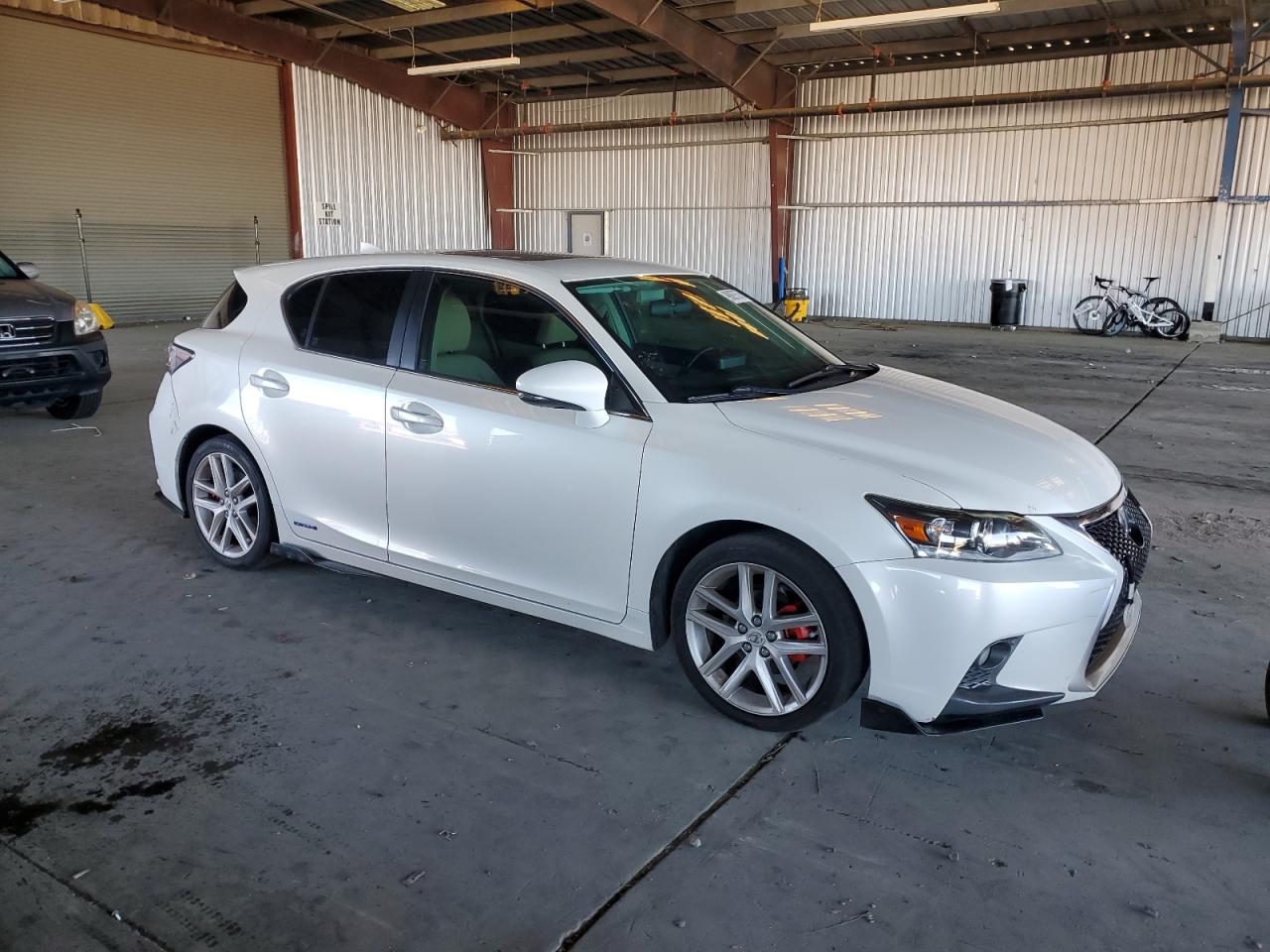2014 Lexus Ct 200 White vin: JTHKD5BH7E2203247