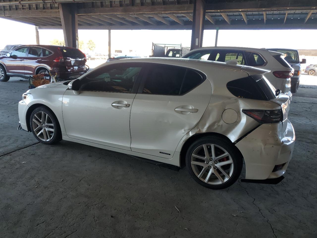2014 Lexus Ct 200 White vin: JTHKD5BH7E2203247