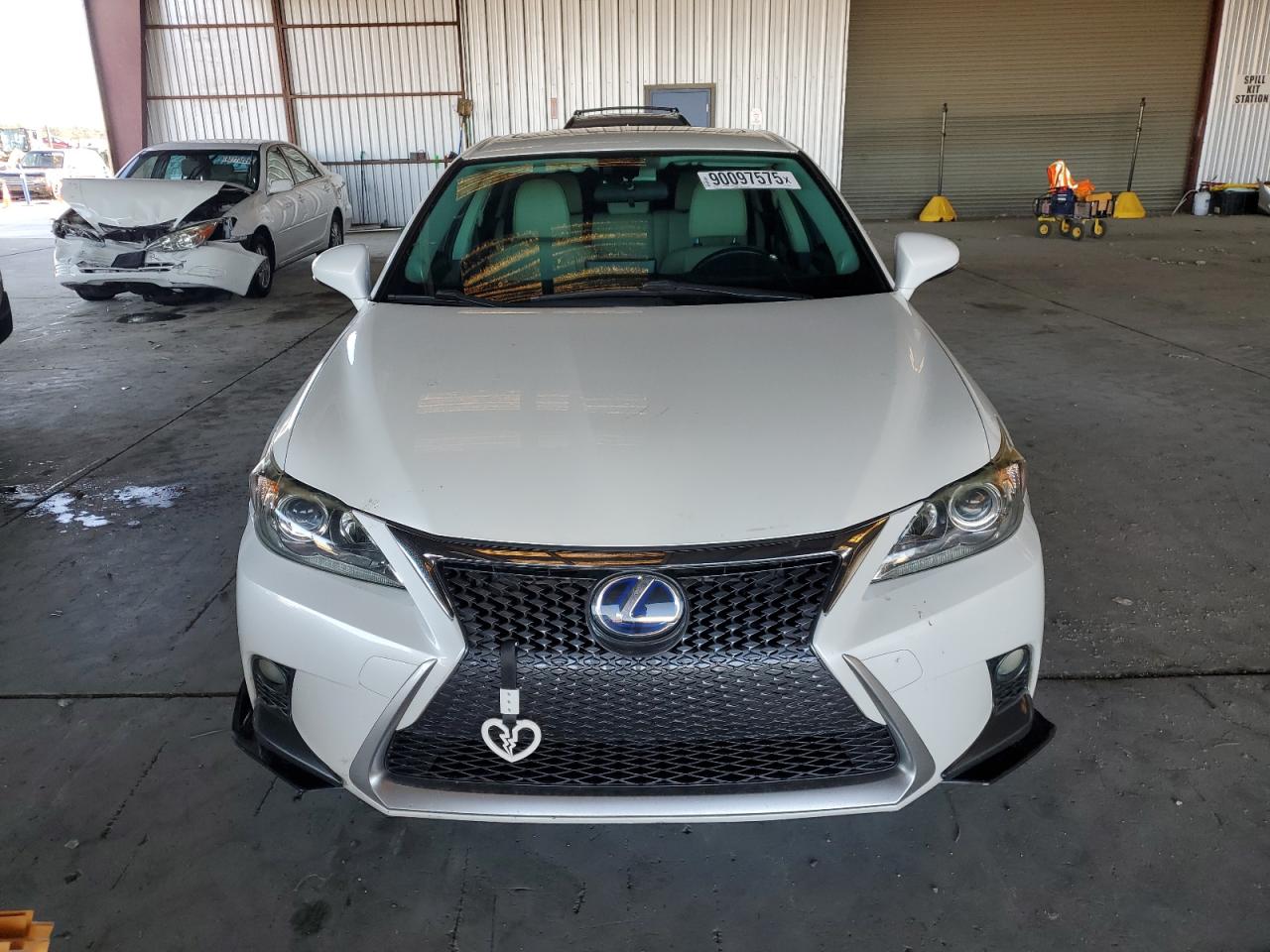 2014 Lexus Ct 200 White vin: JTHKD5BH7E2203247