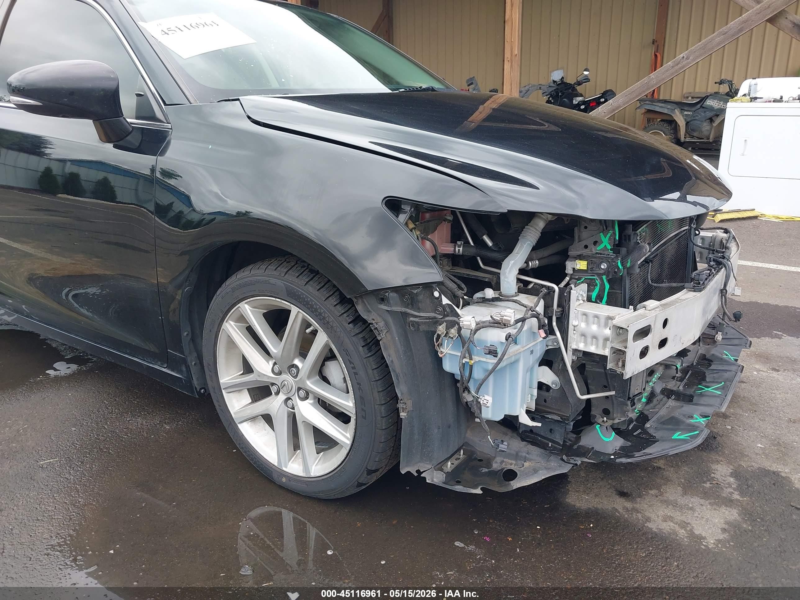 2015 Lexus Ct 200h Black vin: JTHKD5BH7F2233205