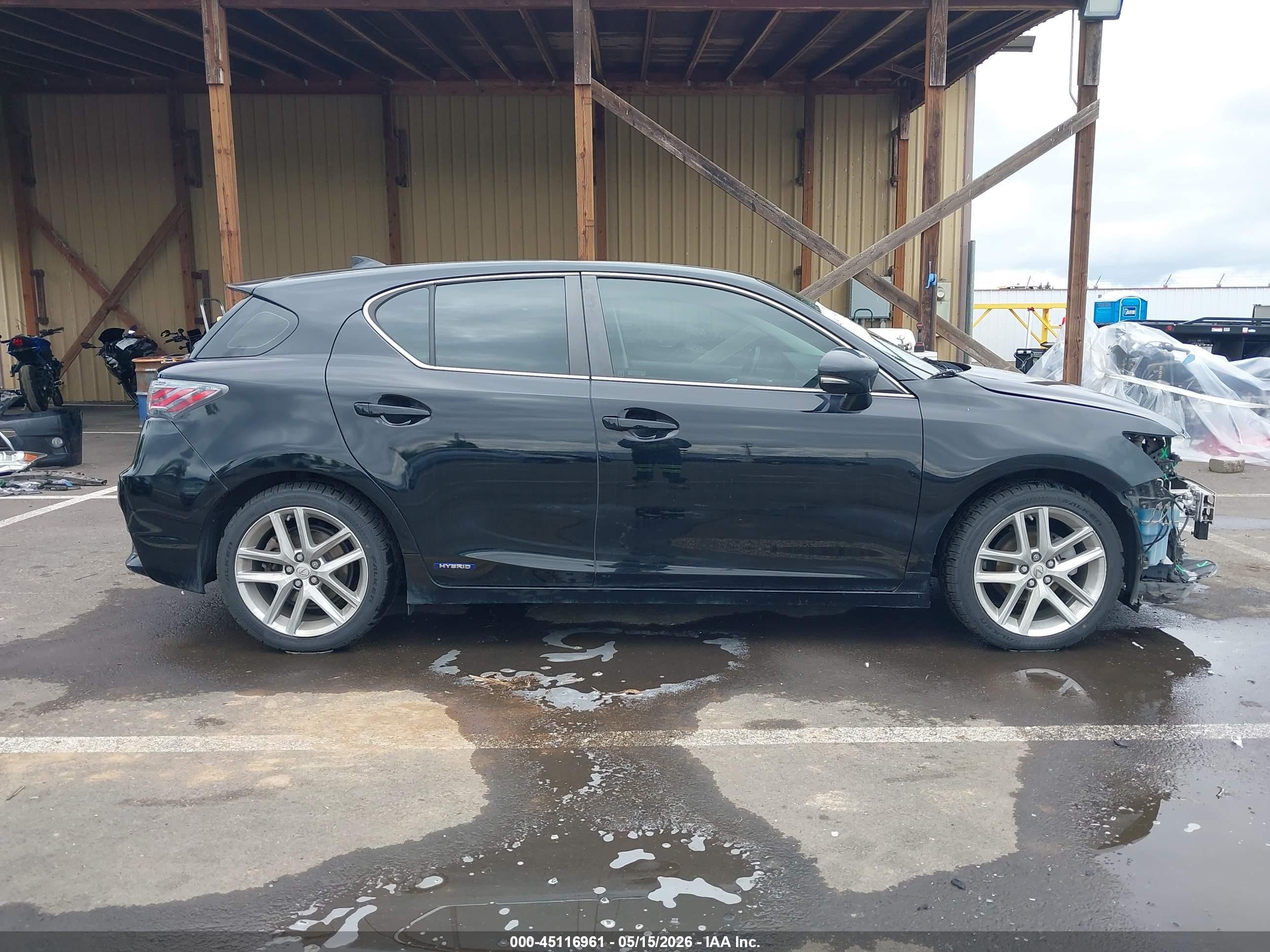 2015 Lexus Ct 200h Black vin: JTHKD5BH7F2233205
