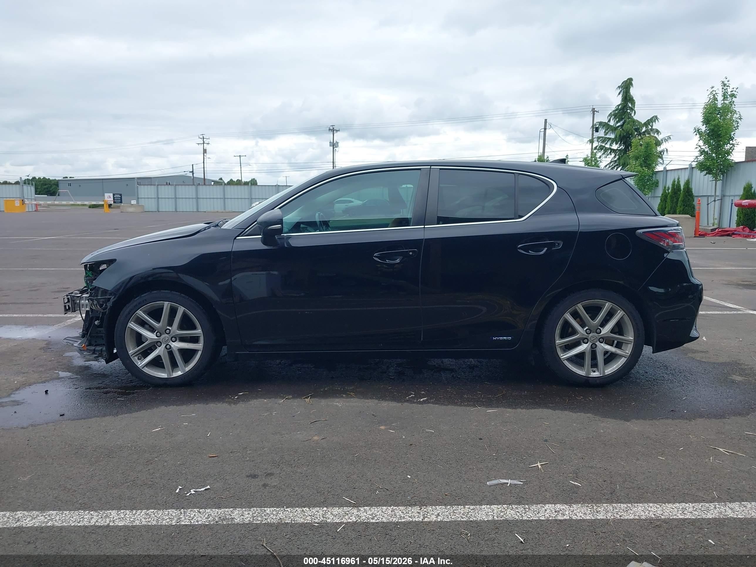 2015 Lexus Ct 200h Black vin: JTHKD5BH7F2233205
